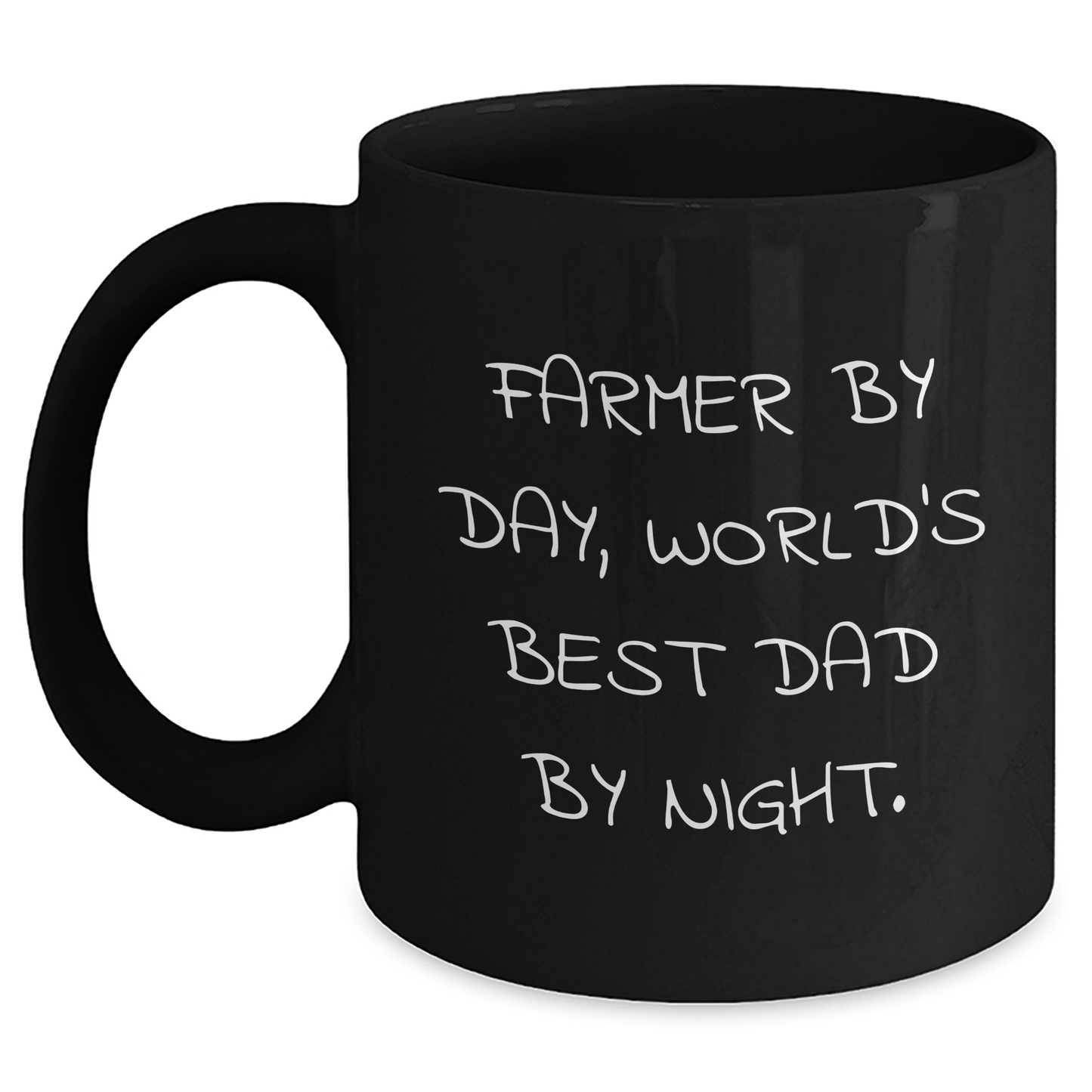 Farmer's Day, World's Best Dad Night Funny Black Coffee Mug, Gifts from Men to Farmer, Unique Father's Day Unique Gifts - Main