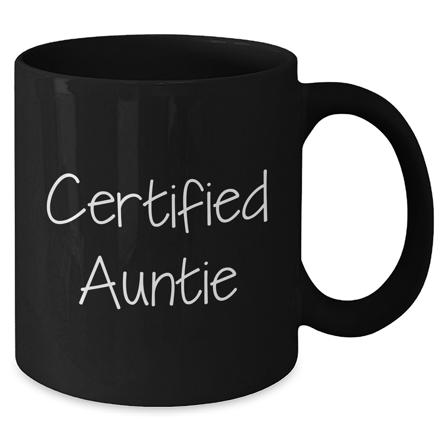 Funny Auntie Gifts from Men to Auntie for Father's Day, Black Coffee Mug - Additional
