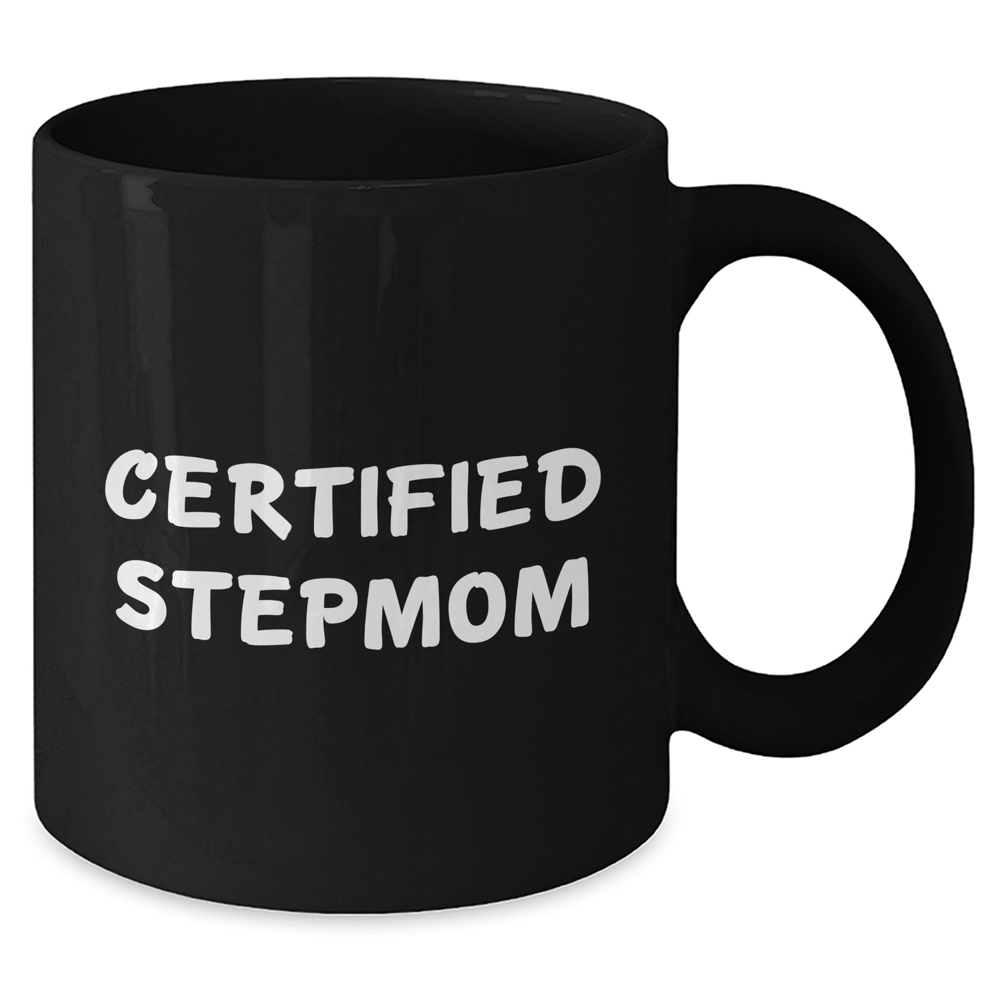 Funny Stepmom Gifts from Mom, Unique Graduation Gifts for Stepmom, Black Coffee Mug with 'Certified Stepmom' Quote, 11oz or 15oz, Microwave and Dishwasher Safe - Additional
