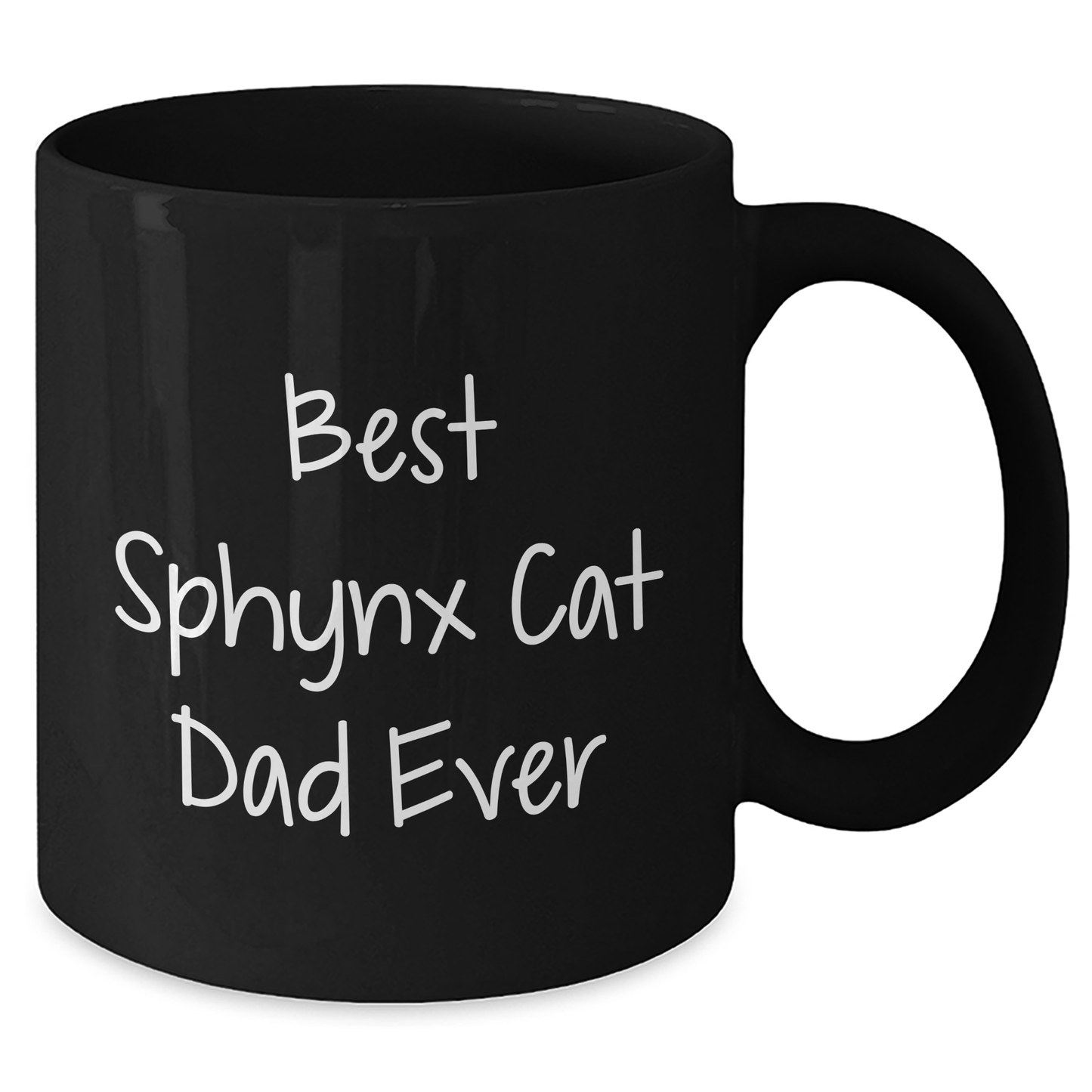 Sphynx Cat Dad Ever Funny Black Coffee Mug Gifts for Men from Best Dads, Unique Father's Day Unique Gifts - Additional