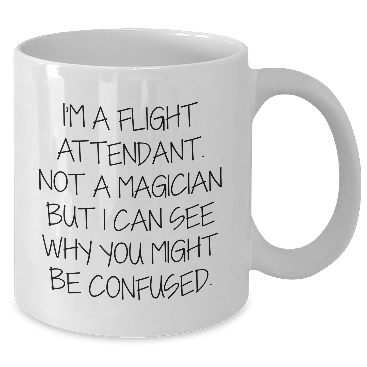 Funny Flight Attendant Quotes Gifts for Men from Friends, White Coffee Mug for Father's Day - Additional
