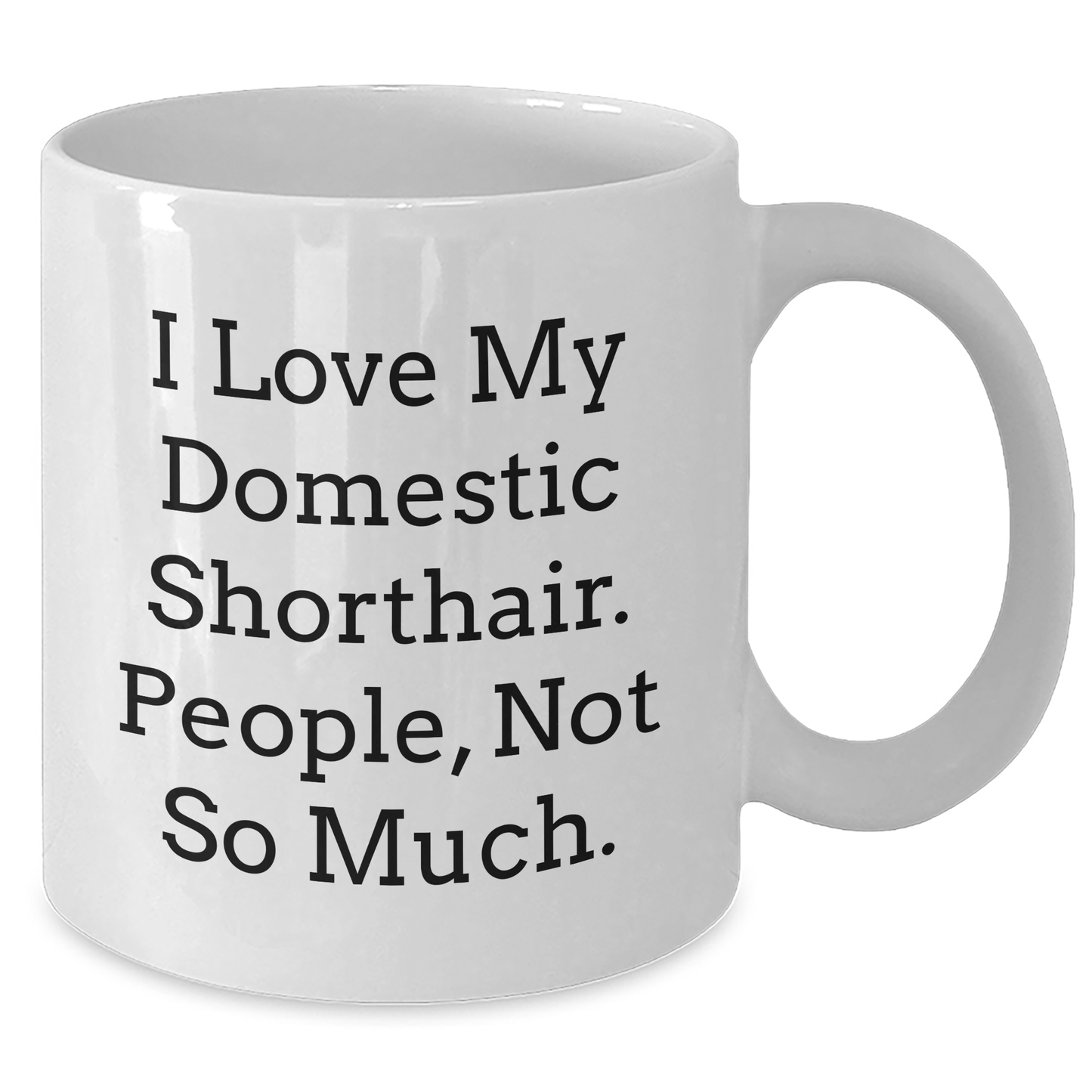 Domestic Shorthair Cat Lovers Gifts, Funny Quote White Coffee Mug, Graduation Unique Gifts from Friends, Family, Coworkers, for Him, Her, Men, Women - Additional