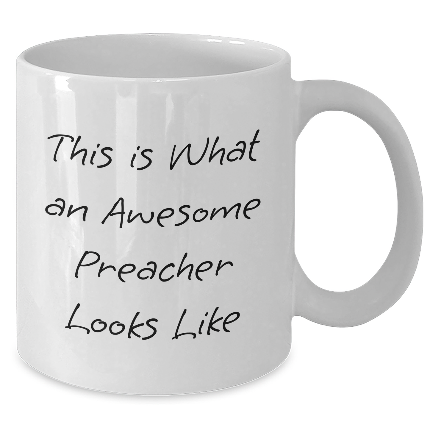 Funny Preacher Gifts from Friends for Awesome Preachers, White Coffee Mug, This Is What An Awesome Preacher Looks Like - Additional