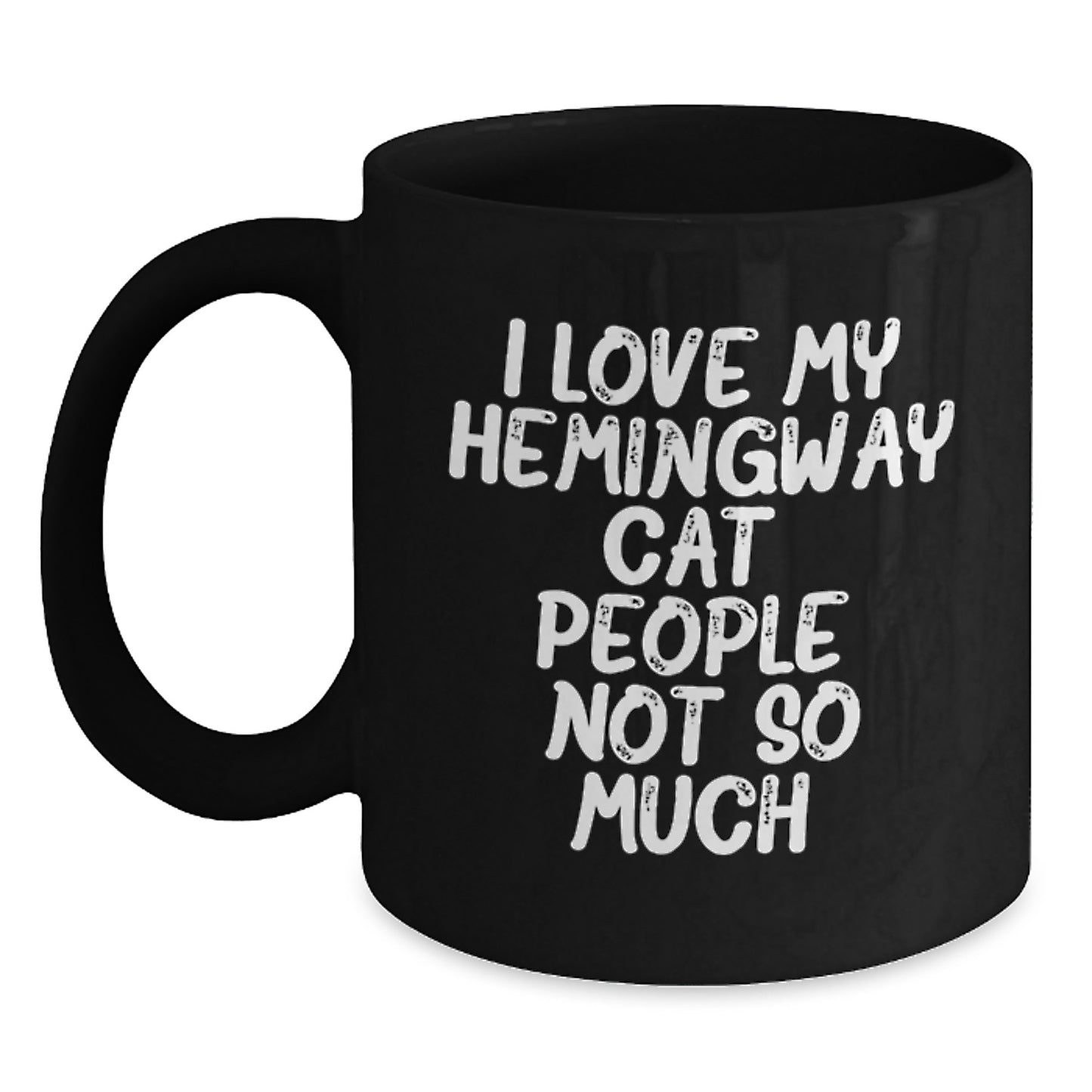 Hemingway Cat Gifts, Funny Quote Black Coffee Mug, Graduation Unique Gifts from Friends to Family - Main