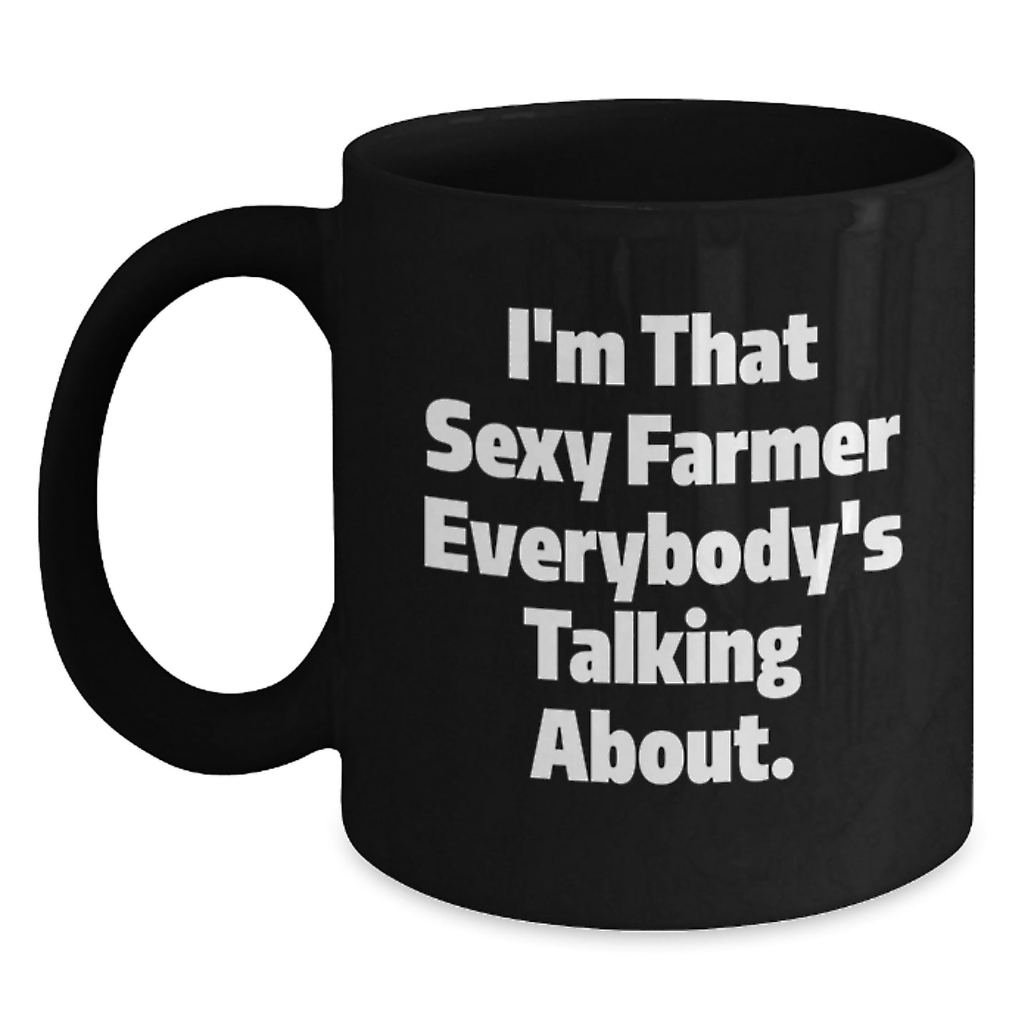 Farmer Gifts, Funny Black Coffee Mug, Gifts from Men, Gifts for Farmers, Graduation Unique Gifts - Main