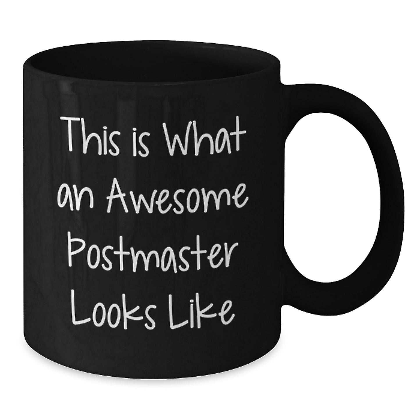 Funny Postmaster Gifts for Him from Friends, Quote Black Coffee Mug, Unique Graduation Presents - Additional