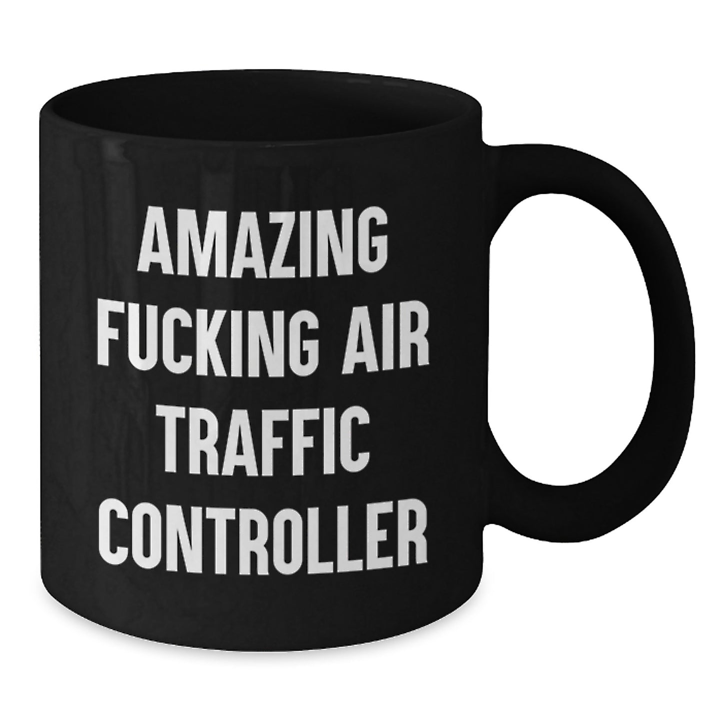 Funny Air Traffic Controller Gifts for Men from Friends - Amazing Quote on Black Coffee Mug, Graduation Unique Gifts - Additional