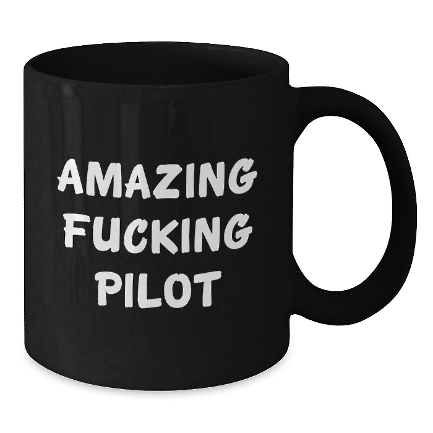 Pilot Gifts from Friends to Graduating Pilots - Funny Black Coffee Mug with Amazing Quote - Unique Gifts for Men, Women, Coworkers, and Family - Additional