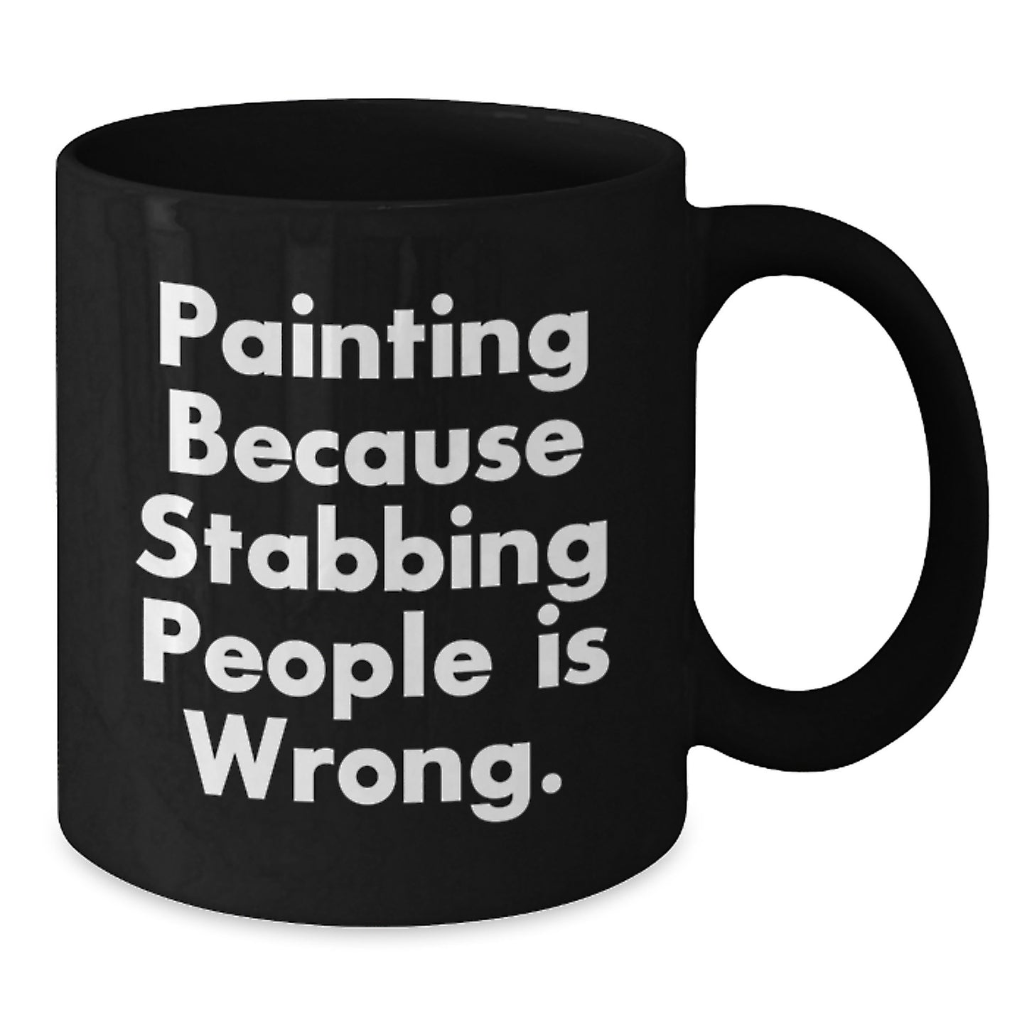 Painting Humor Gifts from Friends, Funny Black Coffee Mug for Painting Lovers, Gifts for Painting Enthusiasts Graduation Unique Gifts - Additional