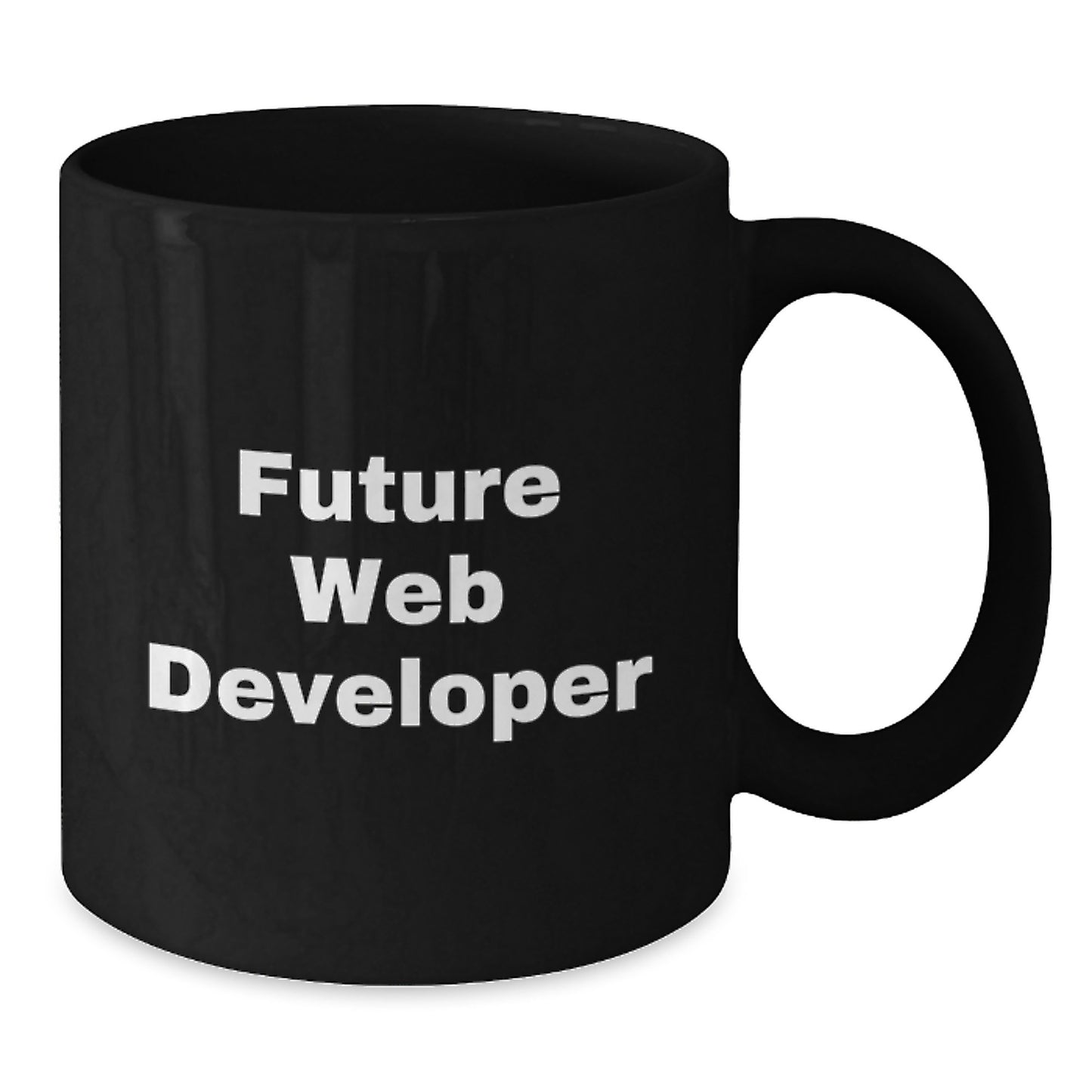 Funny Future Web Developer Black Coffee Mug Gifts from Friends for Men, Web Developer Birthday Unique Gifts - Additional