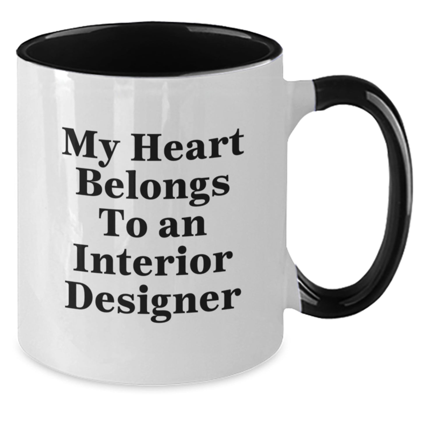Funny Interior Designer Quote Gifts from Friends to Interior Designers Two Tone Coffee Mug Graduation Unique Present - Additional