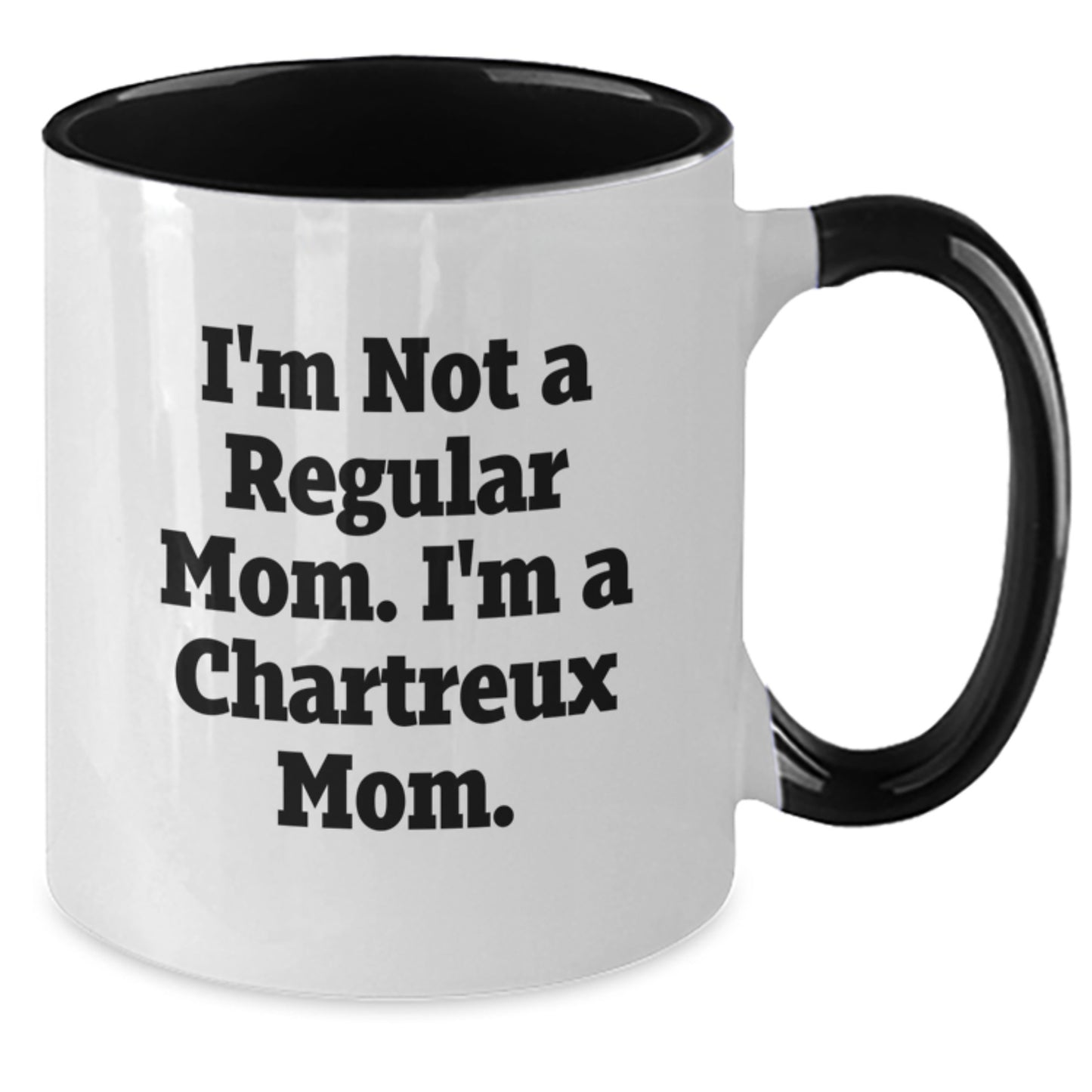 Funny Chartreux Cat Mom Gifts for Graduation - Two Tone Coffee Mug from Mom to Chartreux Cat Lover - Additional