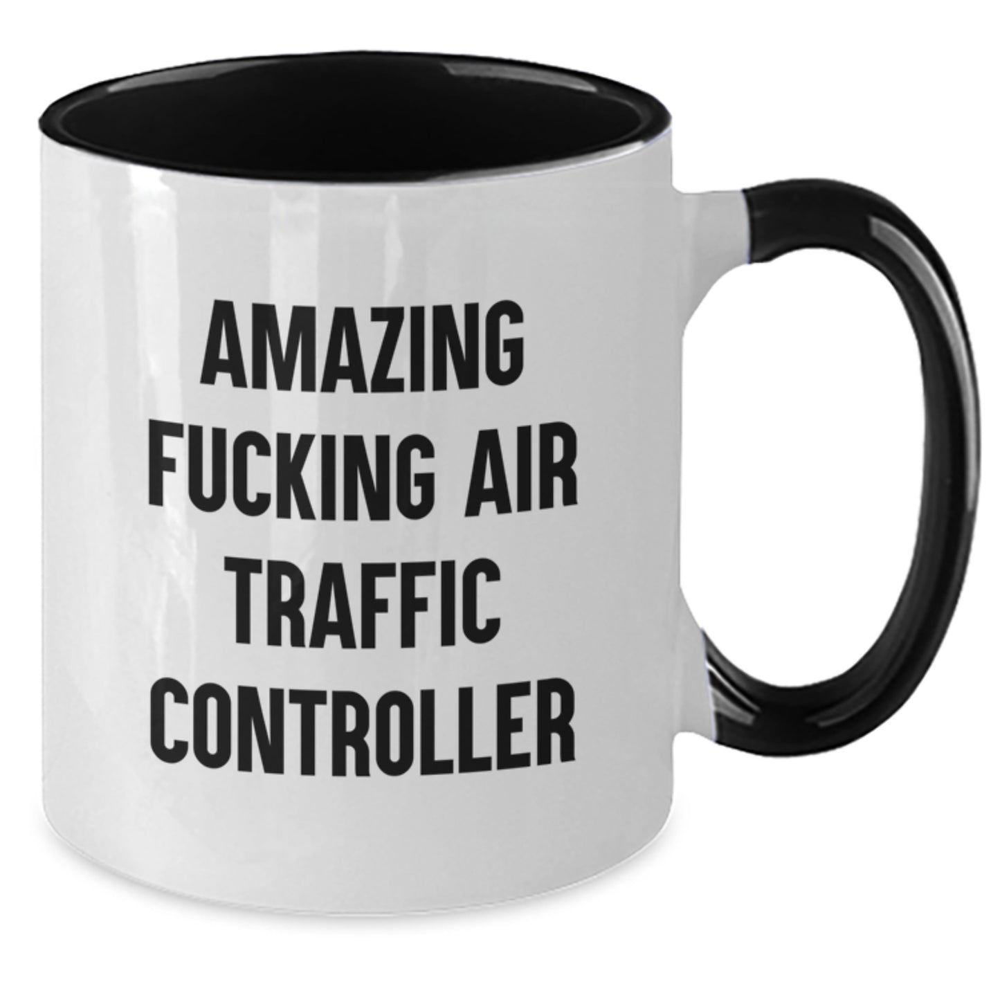 Funny Air Traffic Controller Gifts from Friends for Air Traffic Controller Graduation Unique Two Tone Coffee Mug - Additional