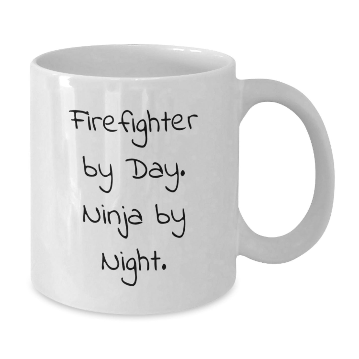 Firefighter Gifts from Friends, Funny Ninja Coffee Mug for Graduation, 'Firefighter By Day. Ninja By Night.' - Additional