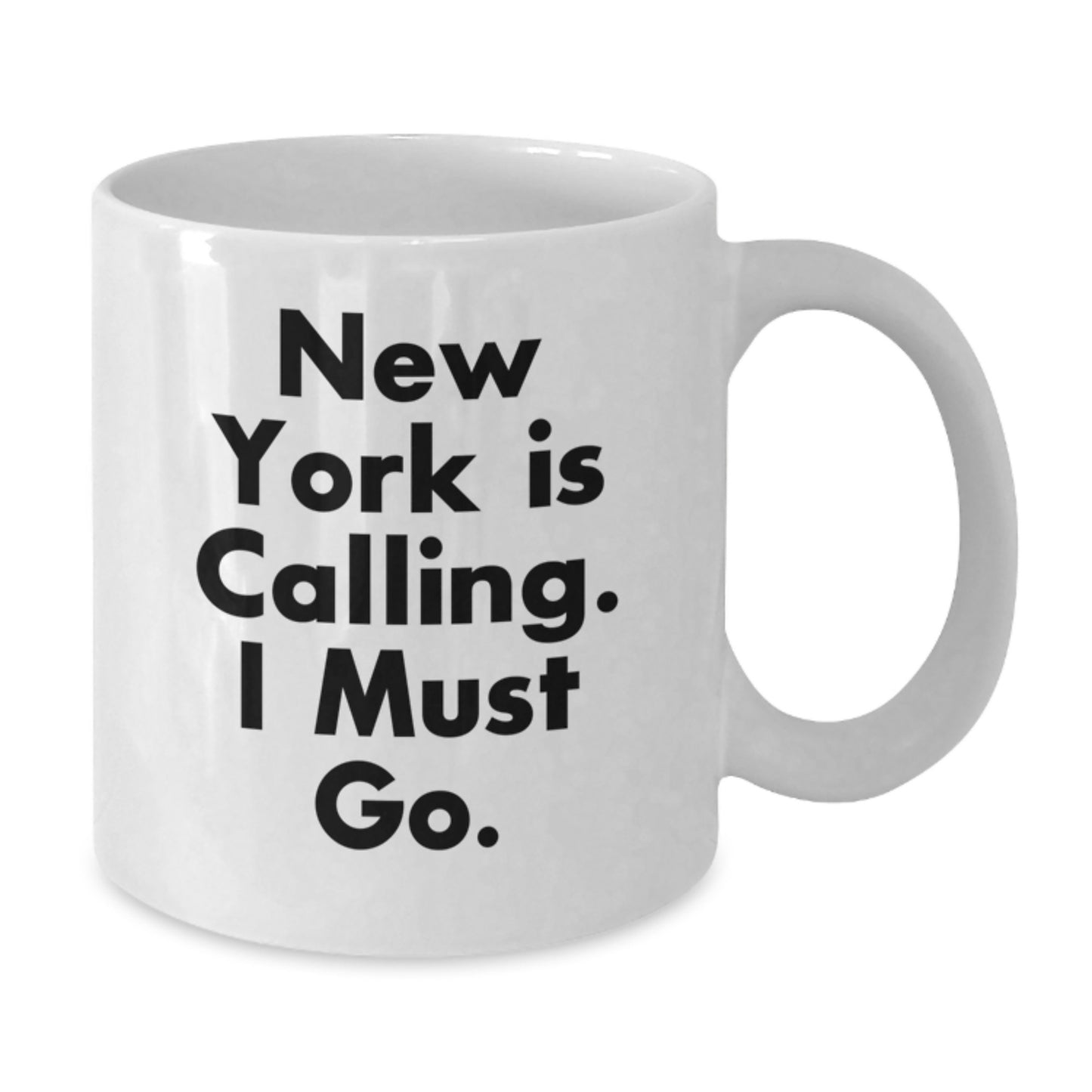 New York Calling White Coffee Mug, Funny Inspirational Gift from Friends, Birthday Unique Finds for Men Women Coworkers Family - Additional