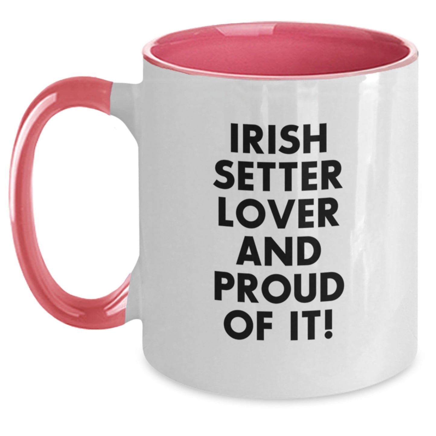 Irish Setter Dog Lover Gifts from Men to Friends - Funny Two Tone Coffee Mug, Birthday Unique Presents for Irish Setter Dog Breed Enthusiasts - Main