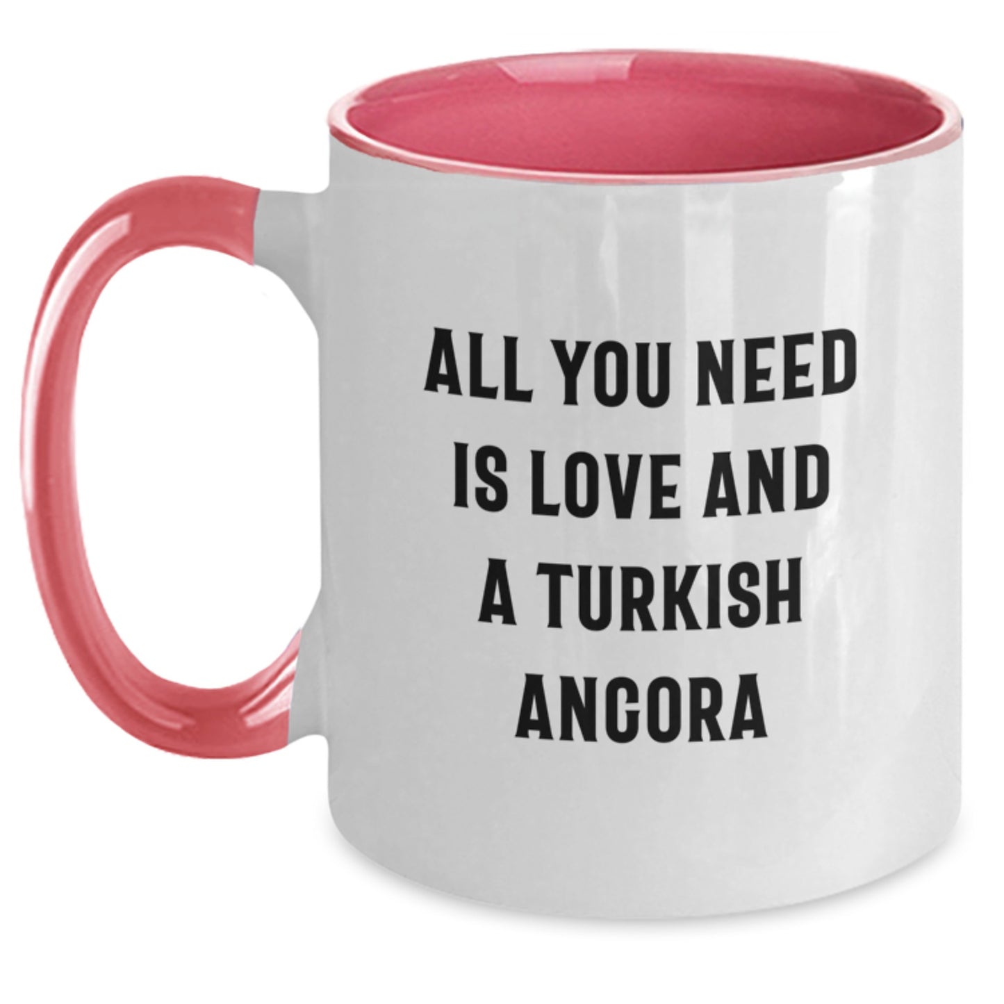 Funny Turkish Angora Cat Quotes Gifts from Friends to Family - Unique Birthday Unique Gifts for Men Women Coworkers - Two Tone Coffee Mug - Main