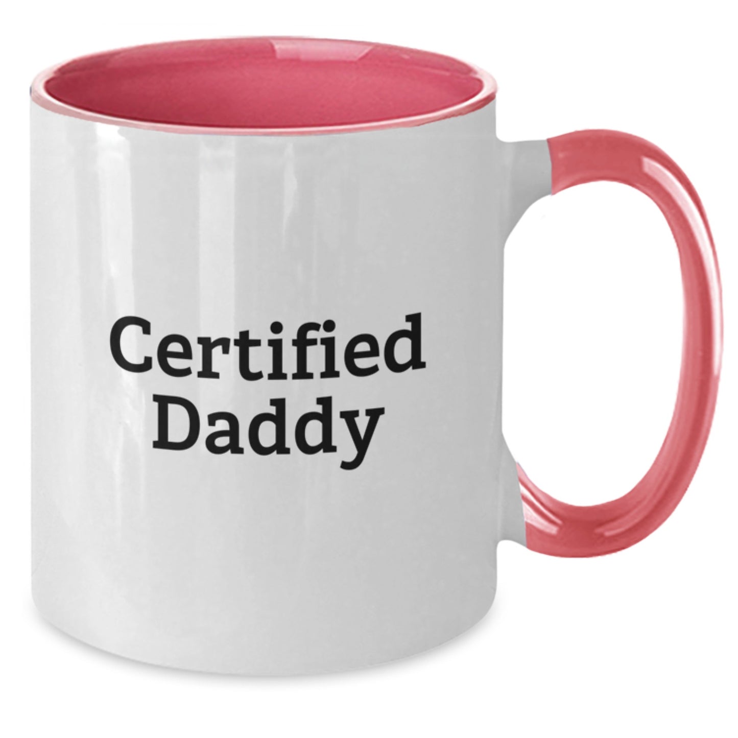 Funny Daddy Quote Two Tone Coffee Mugs, Gifts from Men to Daddy, Birthday Unique Presents for Daddy, 'Certified Daddy' Mug, 11oz Ceramic, Microwave and Dishwasher Safe - Additional