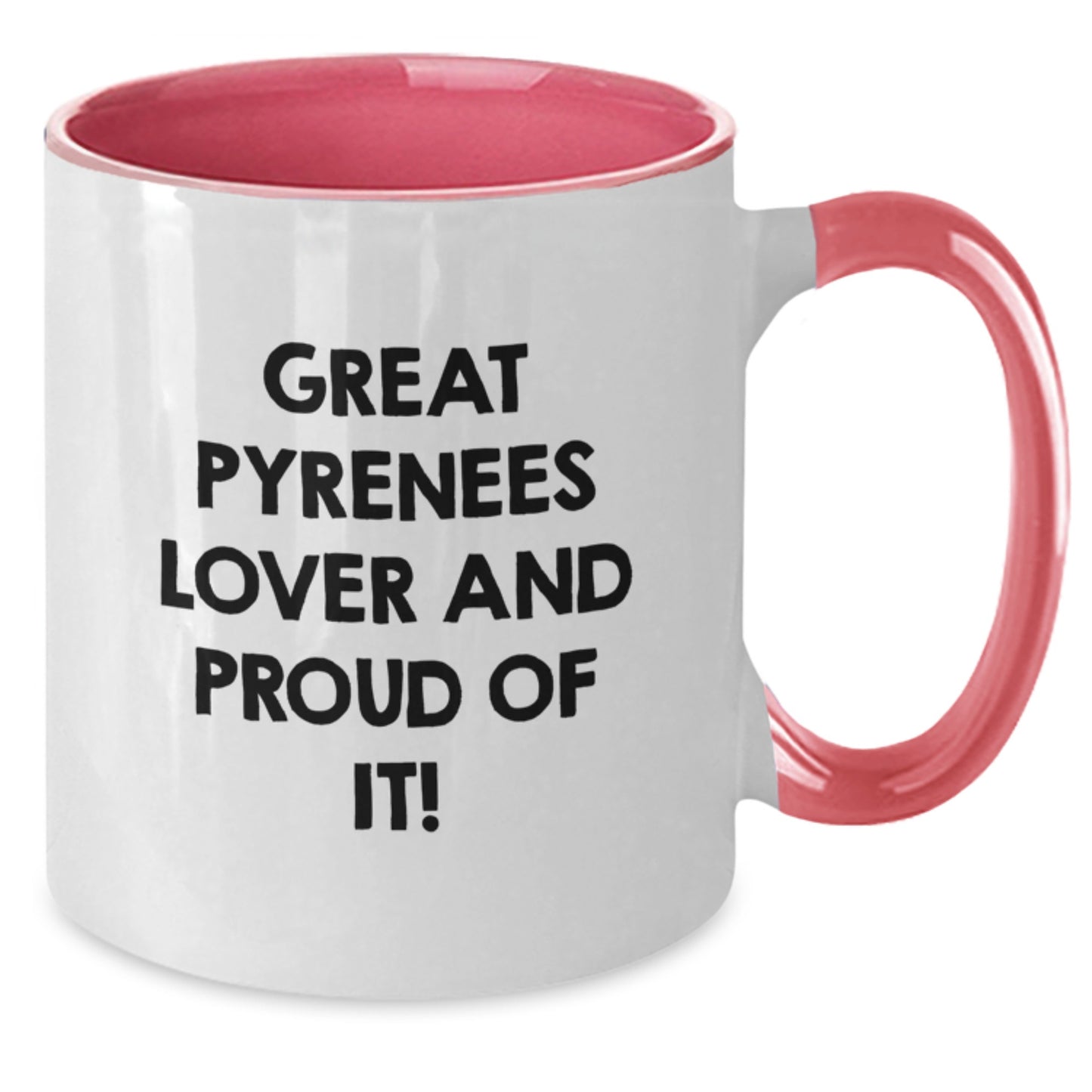 Funny Great Pyrenees Dog Lover Gifts from Friends and Family, Great Pyrenees Dog Two Tone Coffee Mug, Birthday Unique Presents - Additional