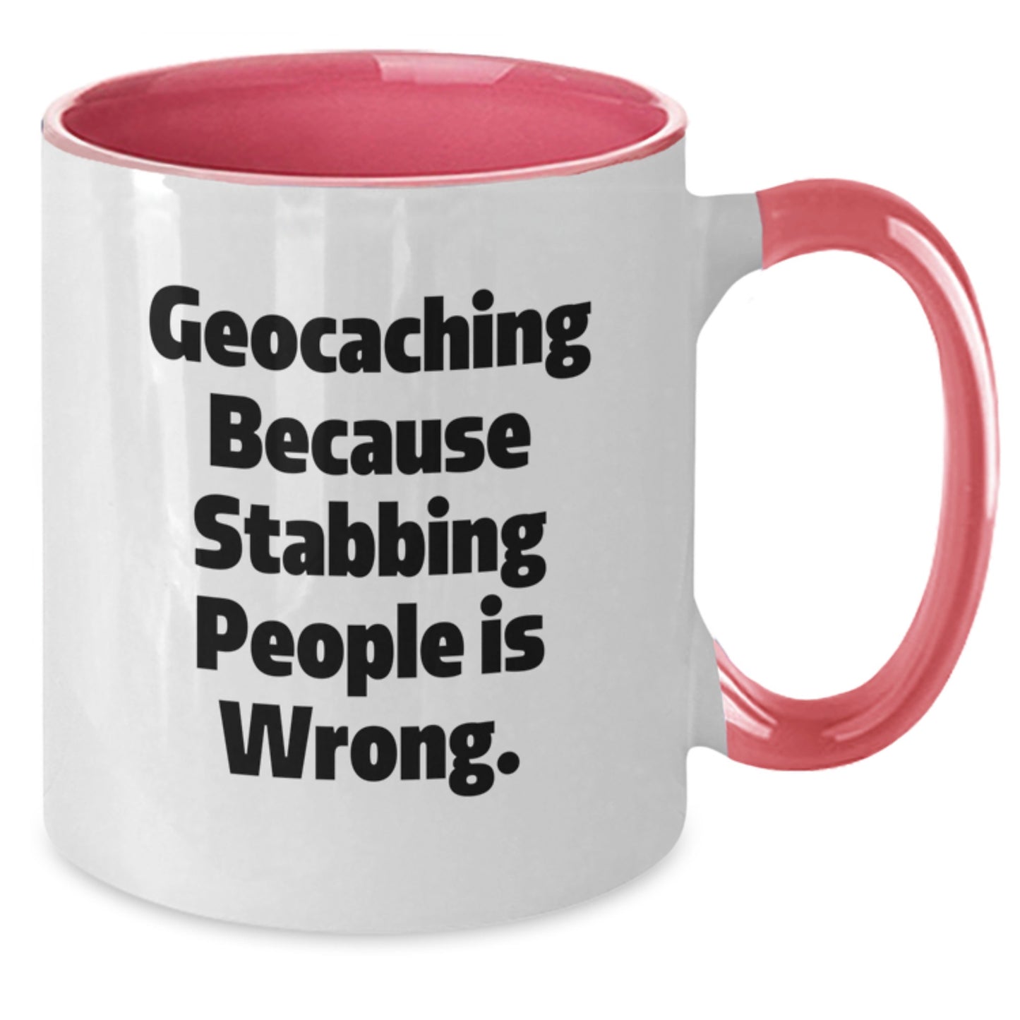 Geocaching Funny Mugs Gifts from Friends for Geocaching Enthusiasts, Graduation Unique Gifts, Two Tone Coffee Mug - Additional