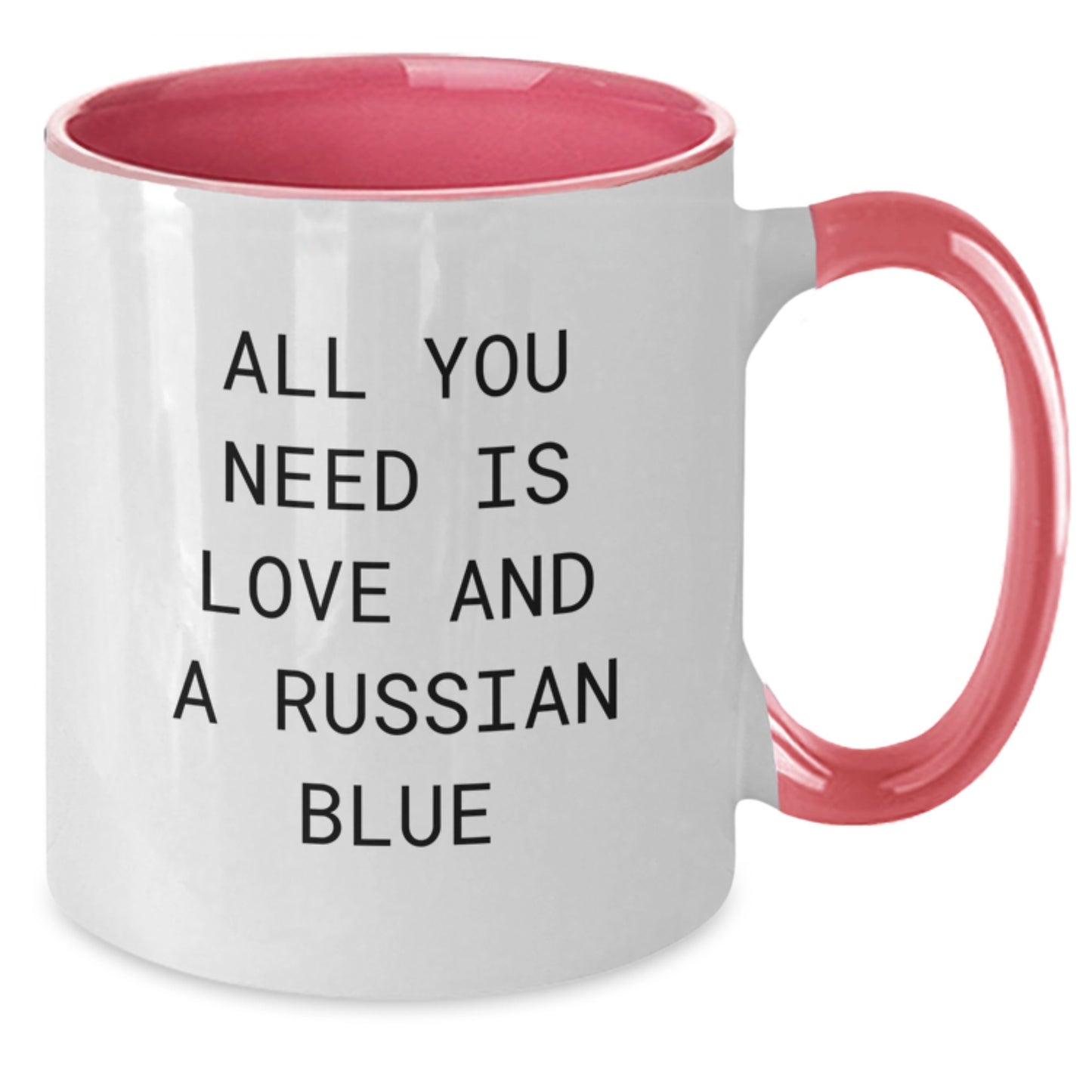 Russian Blue Cat Lovers Gifts Funny Two Tone Coffee Mugs from Family, Friends, or Coworkers for Birthday Unique Gifts - Additional