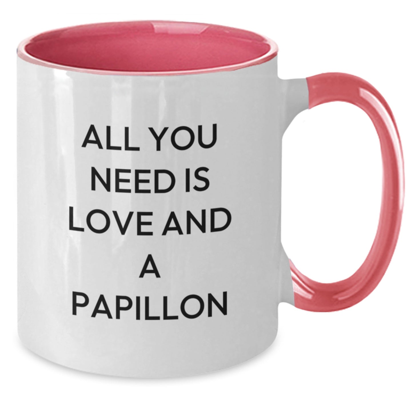 Papillon Dog Lovers Funny Quote Gifts from Men to Family for Birthday, Two Tone Coffee Mug - Additional