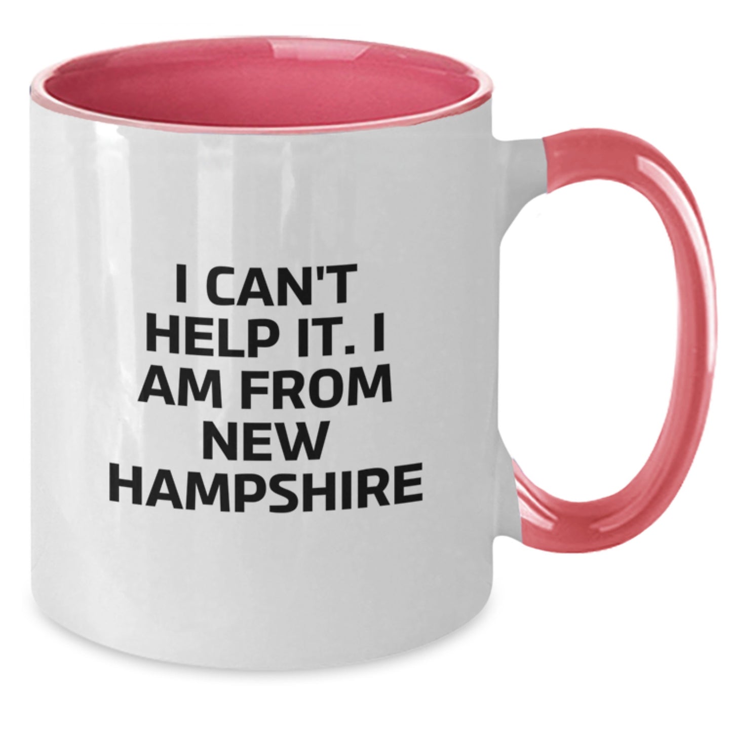 New Hampshire Humor Funny Two Tone Coffee Mug Gifts from Friends for Family Birthday - Additional