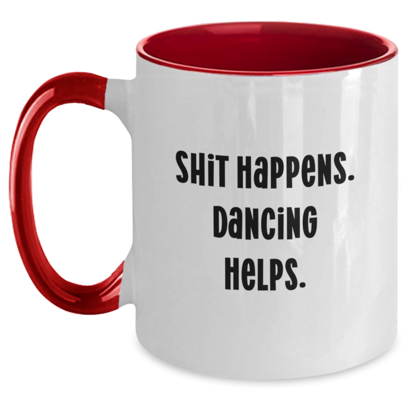 Dancing Gifts from Friends - Funny Two Tone Coffee Mug for Graduation - Main
