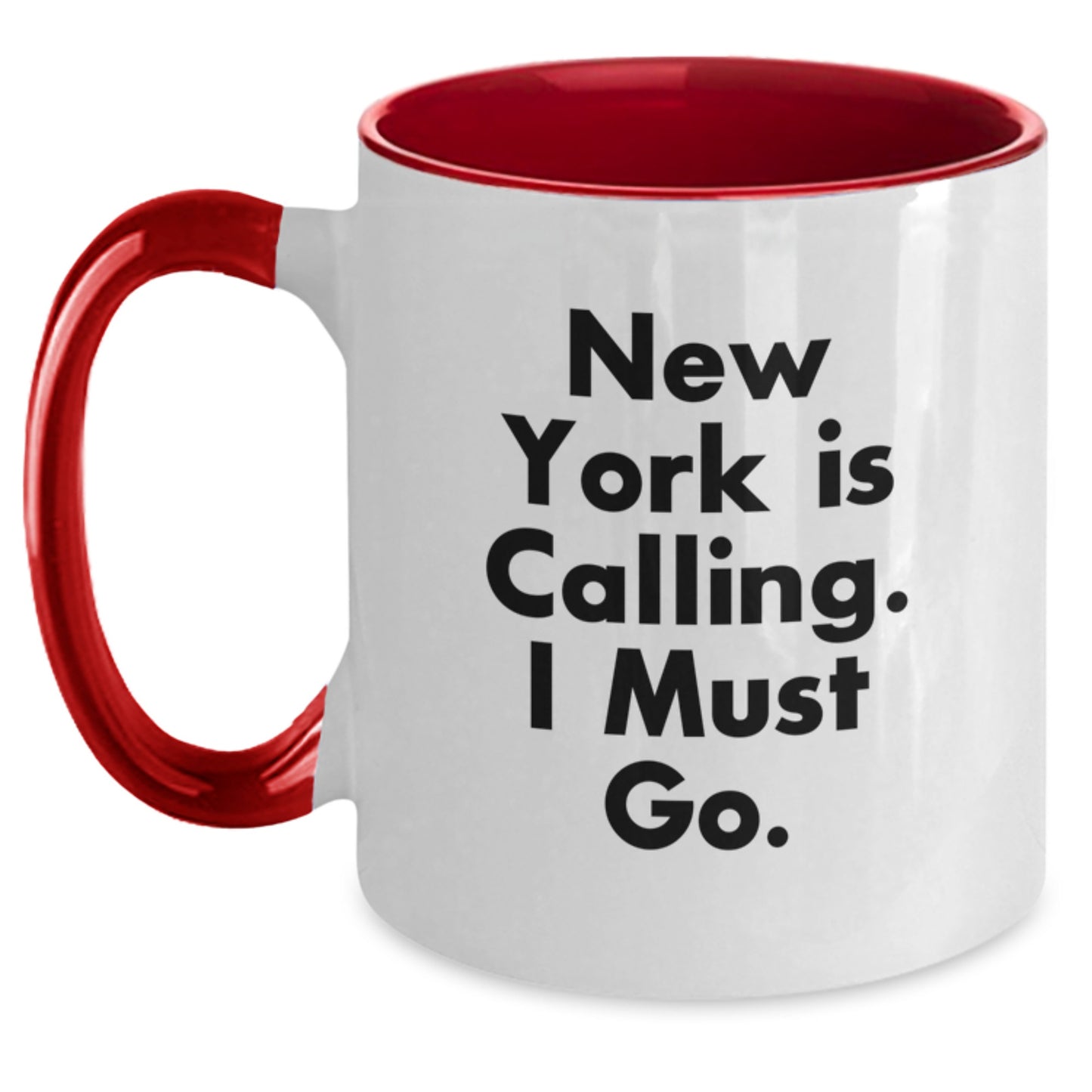 New York Enthusiast's Delight, Funny Two Tone Coffee Mug Gifts from Friends for Birthday - Main