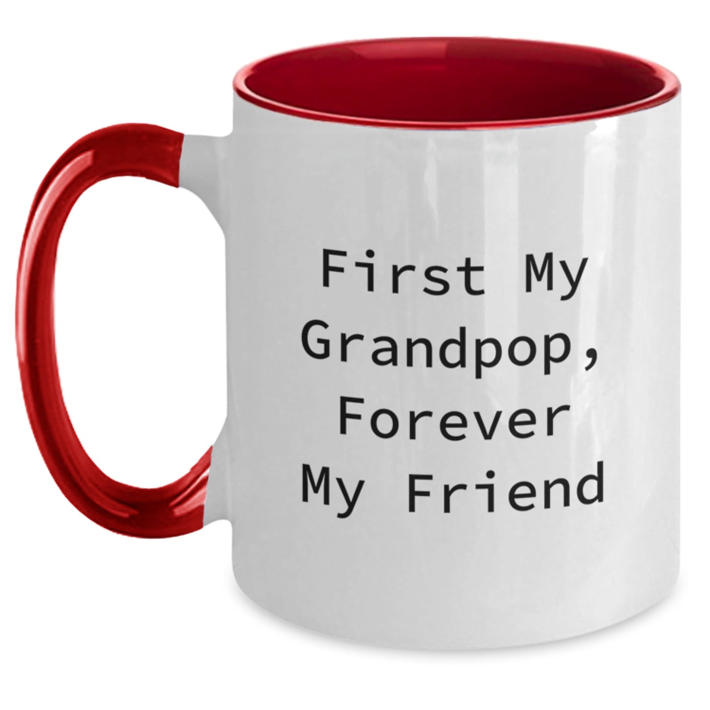Funny Grandpop Quotes, Grandpop Gifts, Birthday Unique Gifts from Friends to Grandpop, Two Tone Coffee Mug - Main