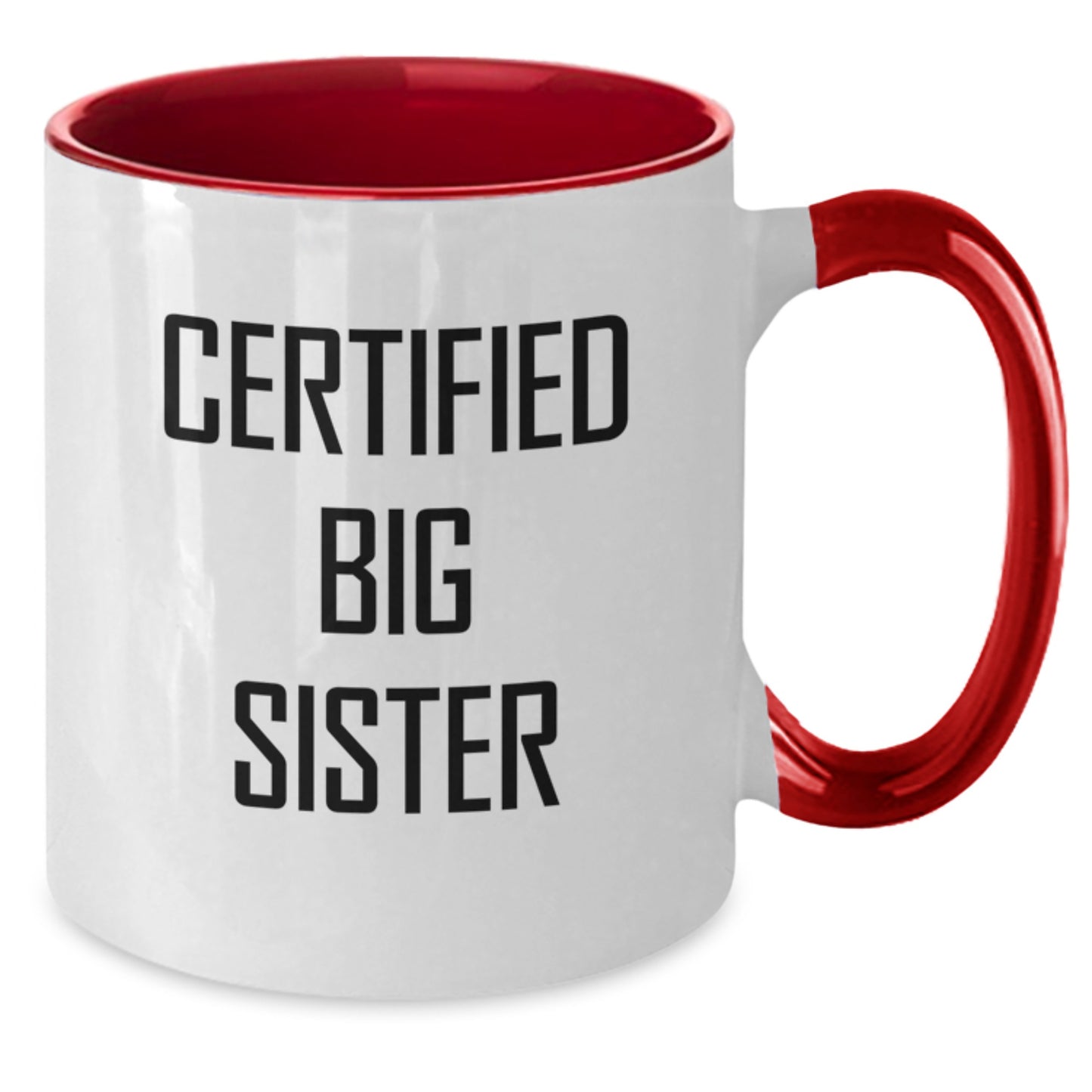 Funny Big Sister Gifts from Women to Big Sisters Two Tone Coffee Mug Birthday Unique Presents - Additional