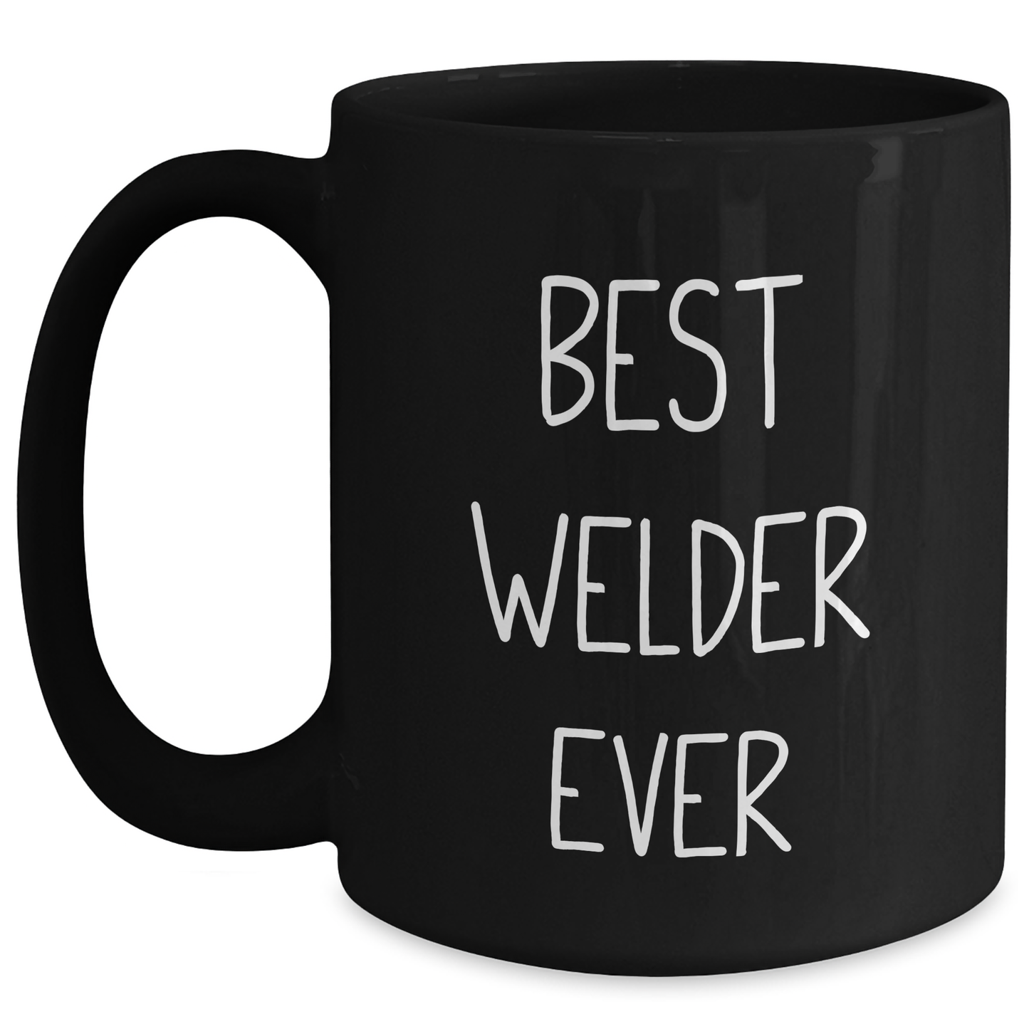 Welder Gifts from Friends, Funny 'Best Welder Ever' Black Coffee Mug for Graduation - Main