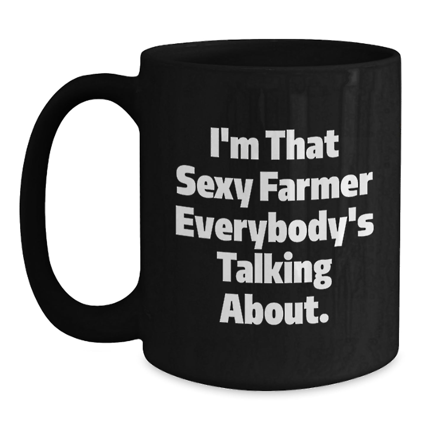 Farmer Gifts, Funny Black Coffee Mug, Gifts from Men, Gifts for Farmers, Graduation Unique Gifts - Main