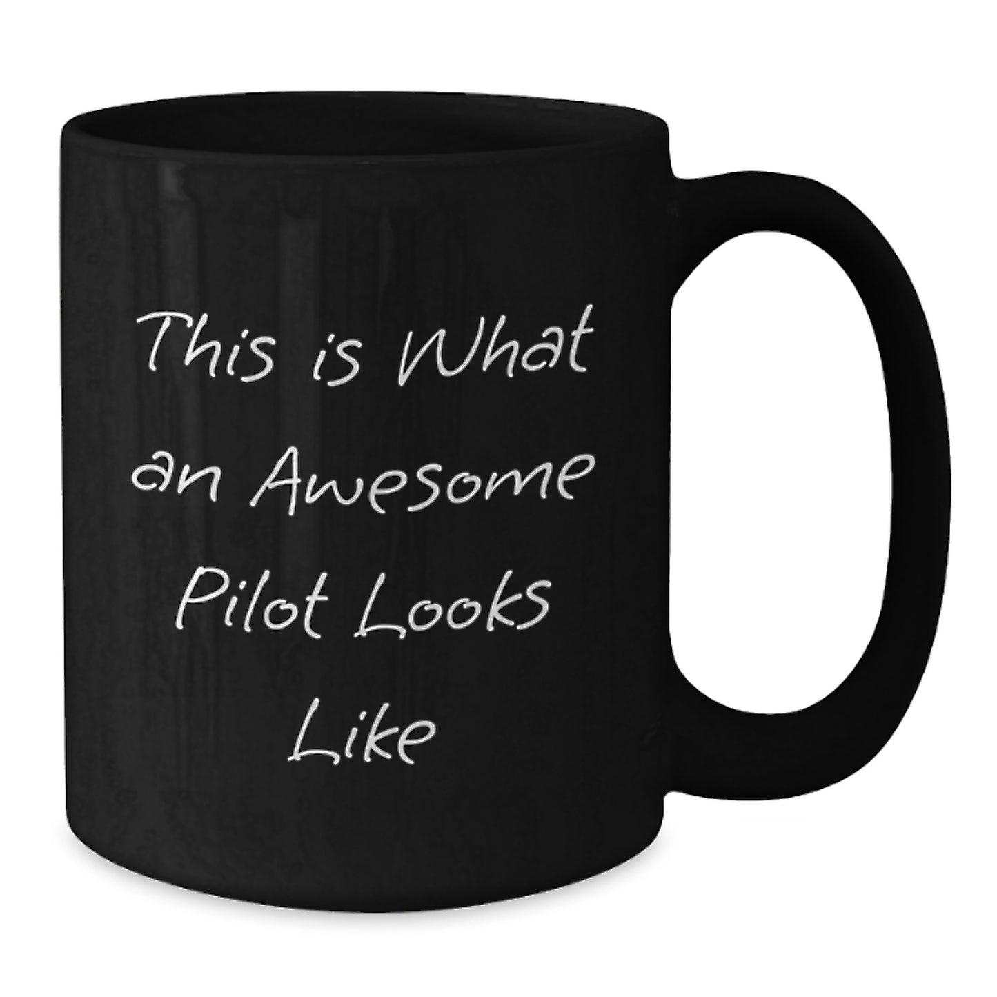 Funny Pilot Graduation Gifts from Family to Friends, Cute Black Coffee Mug for Men and Women - Additional