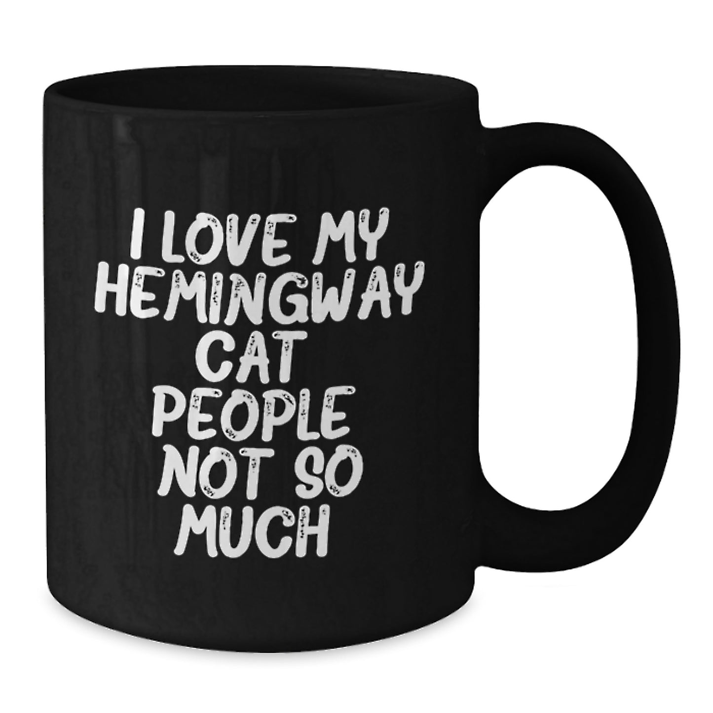 Hemingway Cat Gifts, Funny Quote Black Coffee Mug, Graduation Unique Gifts from Friends to Family - Additional
