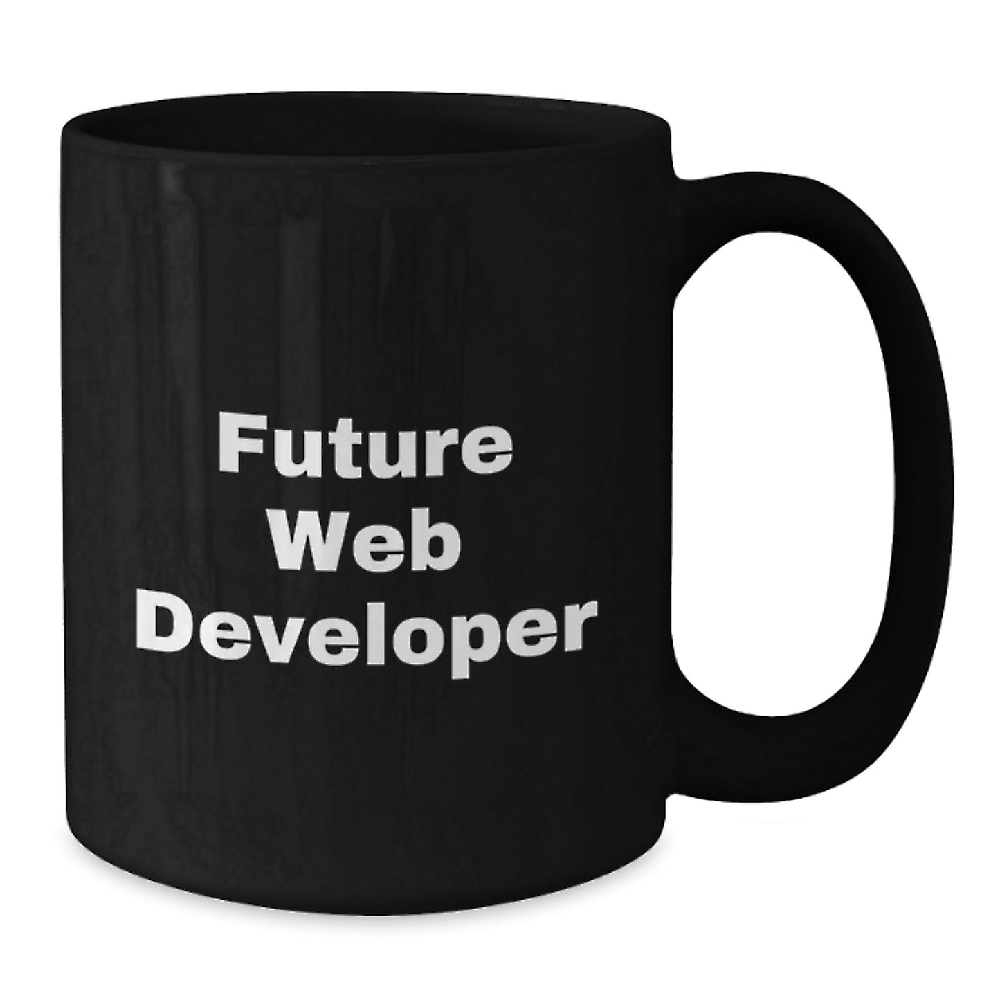 Funny Future Web Developer Black Coffee Mug Gifts from Friends for Men, Web Developer Birthday Unique Gifts - Additional