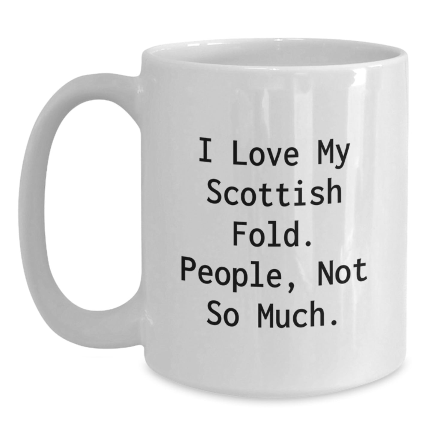 Funny Scottish Fold Cat Lovers Gifts from Family Friends Coworkers to Scottish Fold Cat Enthusiasts, White Coffee Mug for Graduation Unique Gifts - Main