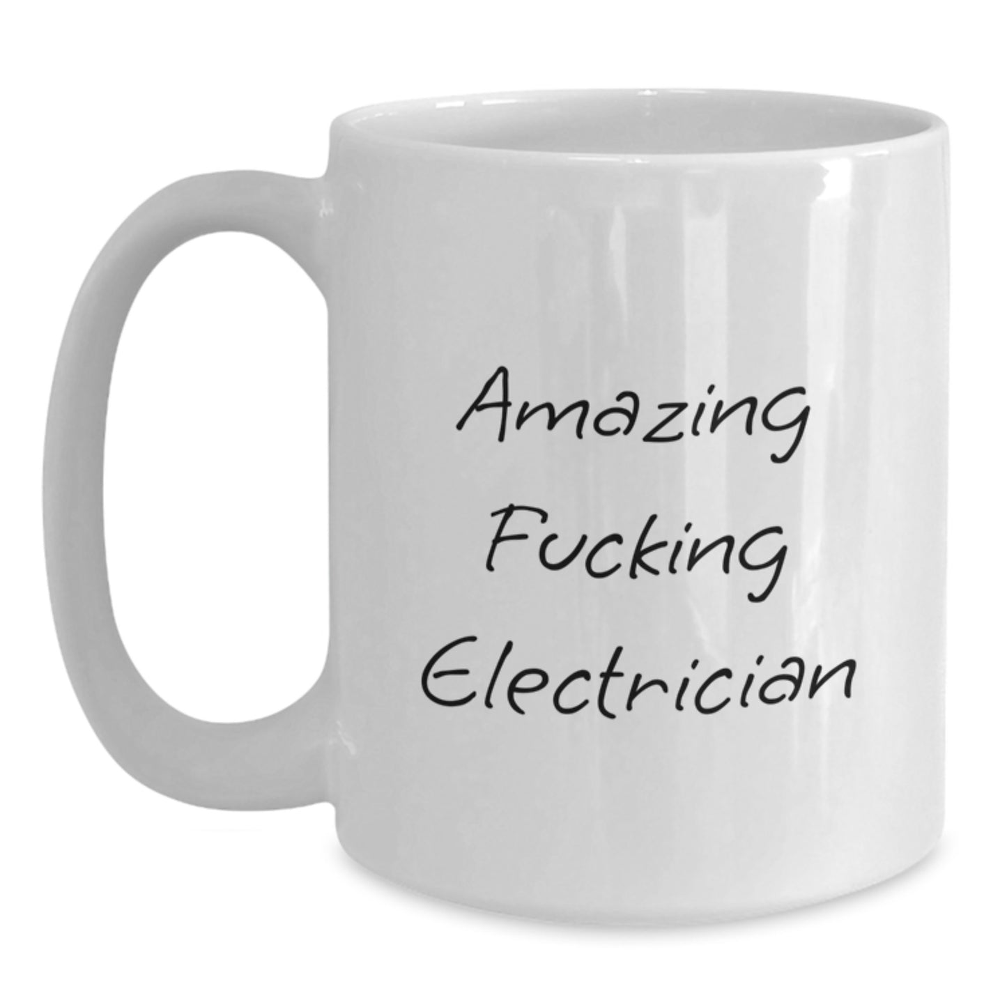 Funny Electrician Gifts from Friends for Amazing Electrician, White Coffee Mug for Graduation - Main
