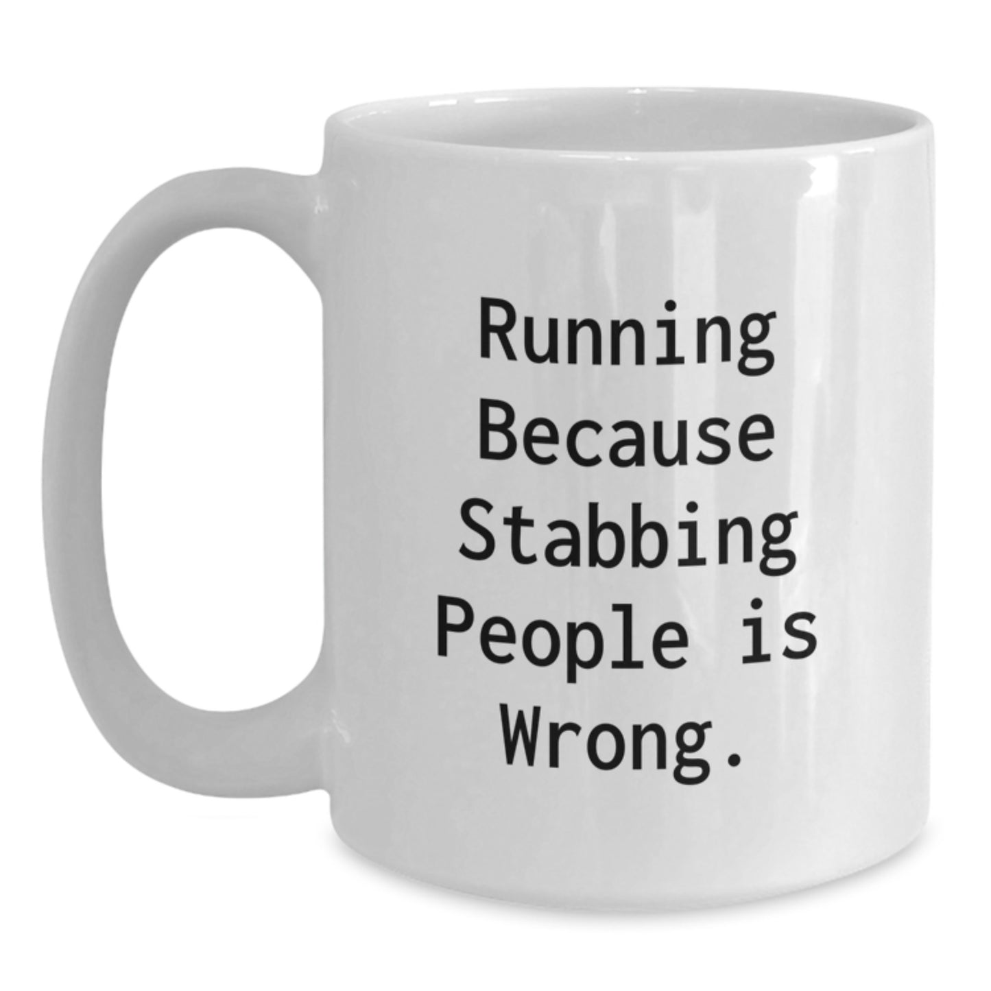 Funny Running Quotes White Coffee Mug for Graduation Gifts from Friends and Family, Inspirational Running Gifts for Running Women and Men - Main