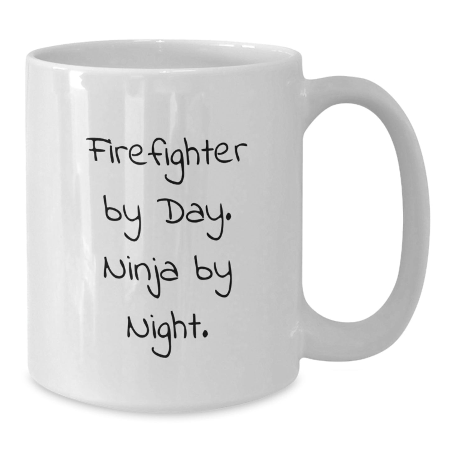 Firefighter Gifts from Friends, Funny Ninja Coffee Mug for Graduation, 'Firefighter By Day. Ninja By Night.' - Additional
