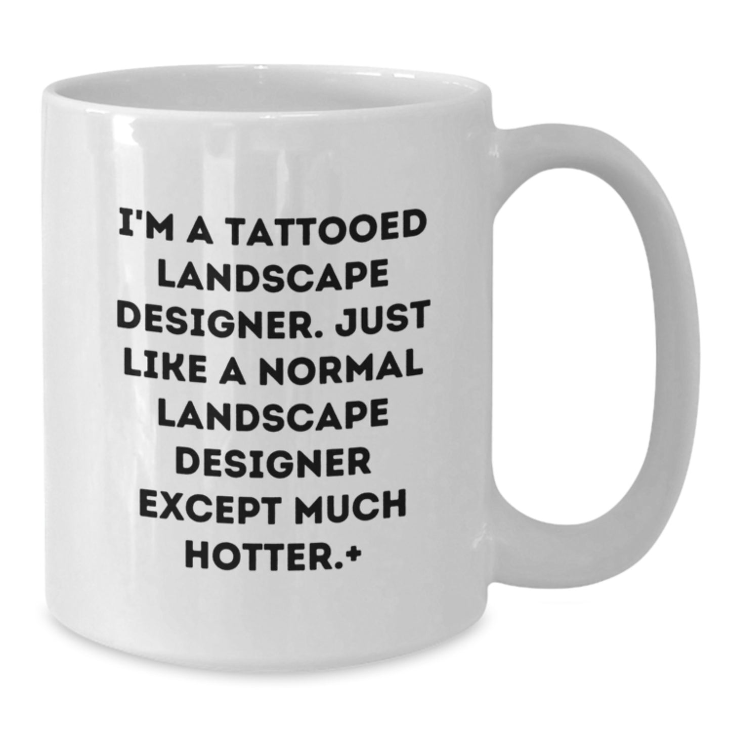Funny Landscape Designer Gifts, Personalized White Coffee Mug for Graduation, Gifts from Friends to Landscape Designer, I'm A Tattooed Landscape Designer... - Additional