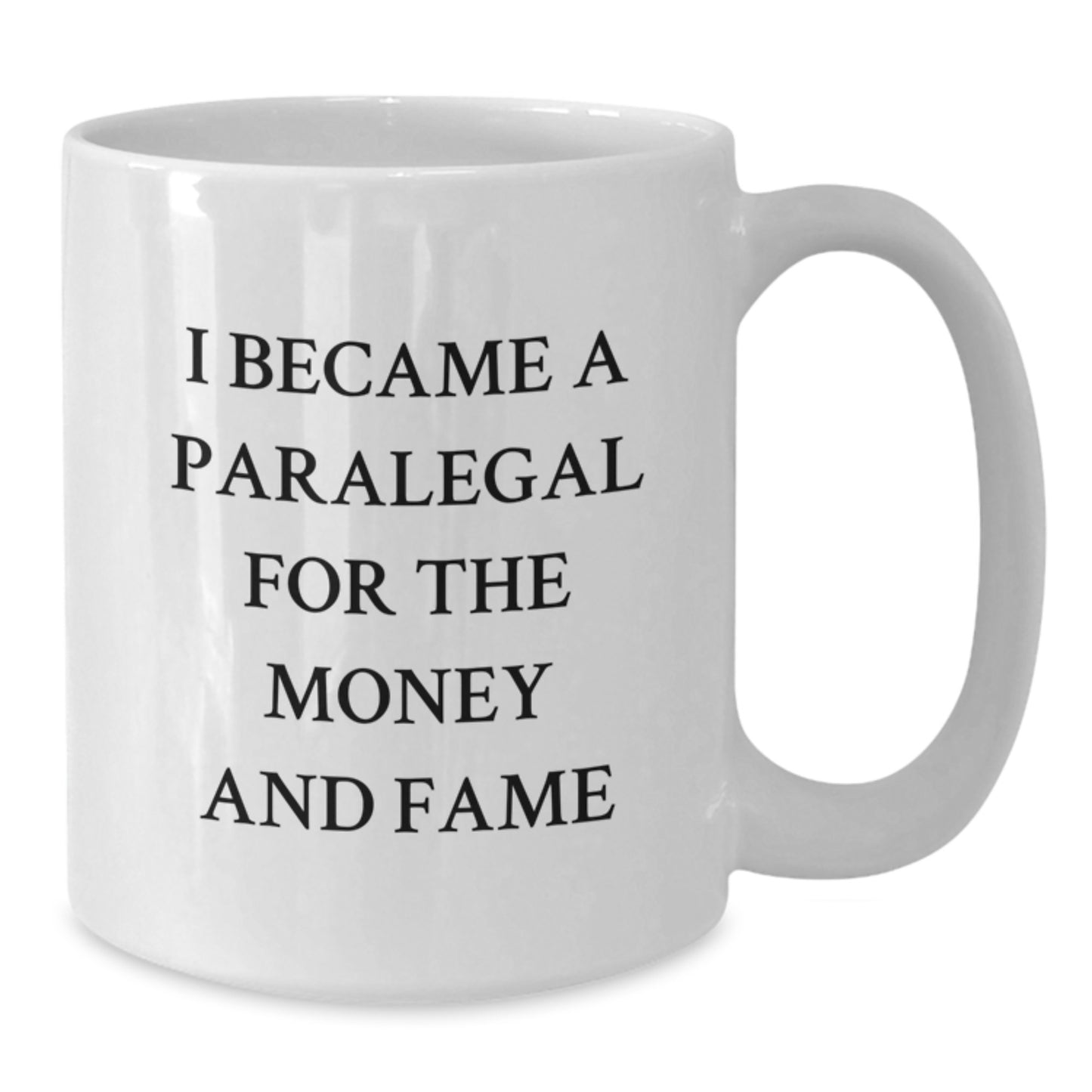Funny Paralegal Quote White Coffee Mug, Gifts from Friends for Paralegal Birthday Unique Gifts, 11oz or 15oz Ceramic Mug, Microwave and Dishwasher Safe - Additional