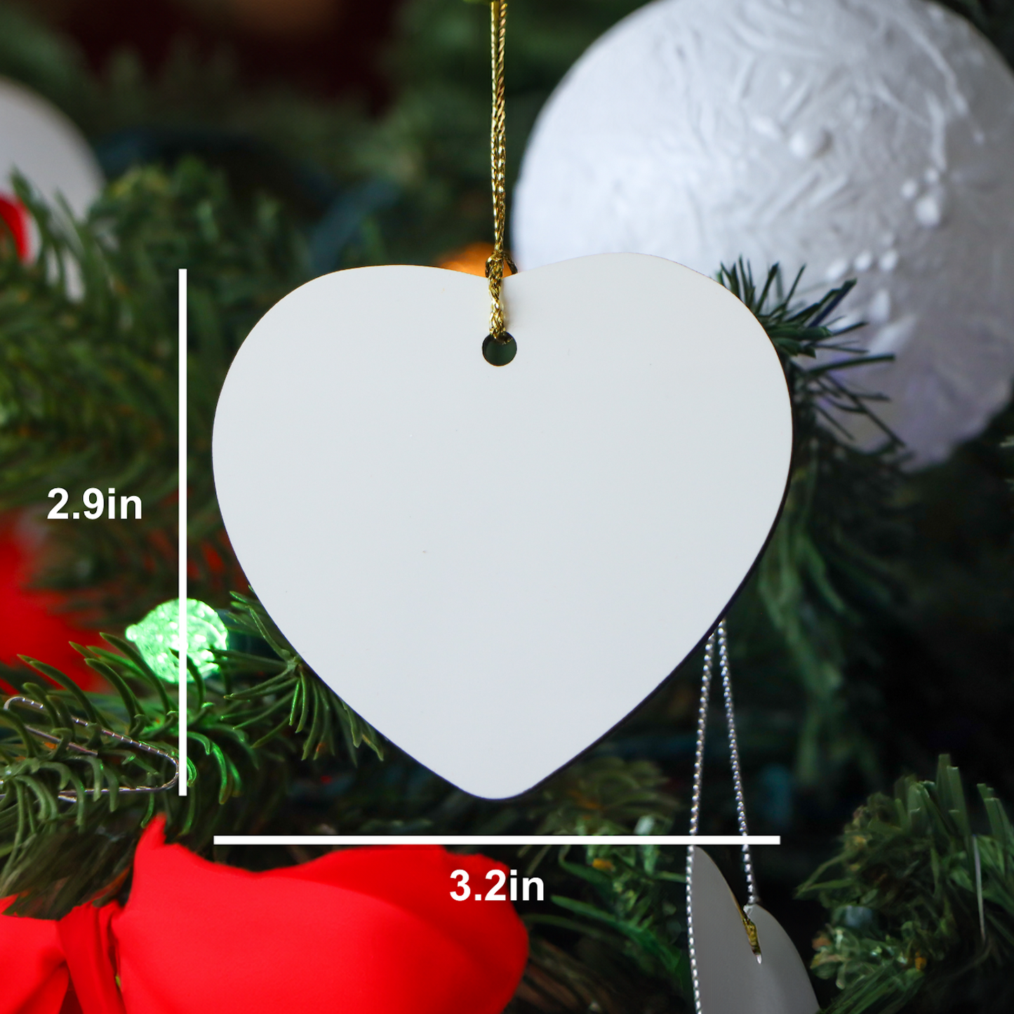 Funny Cardigan Welsh Corgi Dad Ever Gifts from Men to Cardigan Welsh Corgi Dog Lovers This Christmas Unique Heart Ornament - Image 2