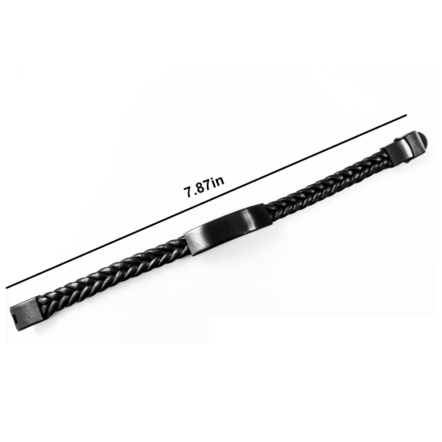 Model By Day, Unique Gifts for Father's Day, Interlaced Leather Bracelet by Night - Funny Quote 'Model By Day, World's Best Dad By Night.' from Men to Family - Image 2