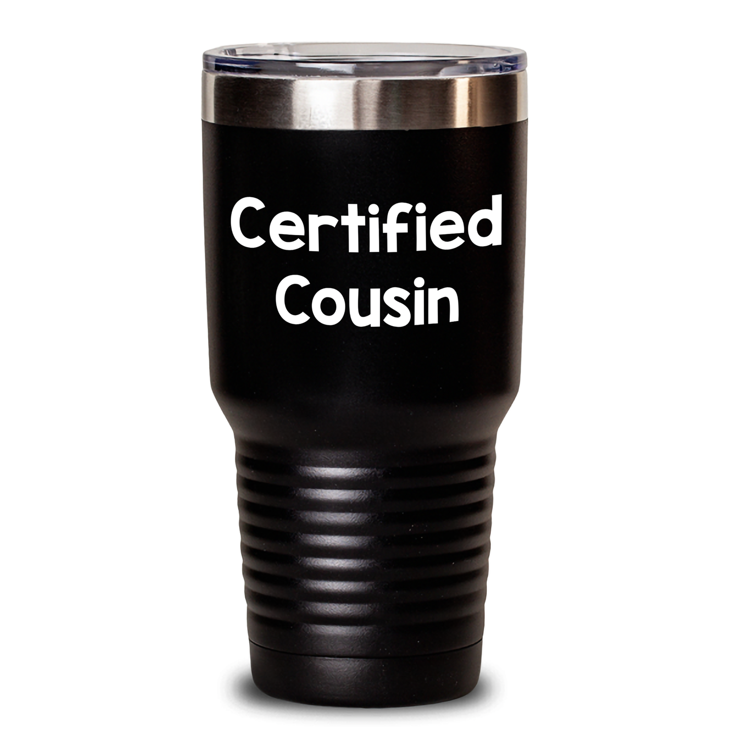 Funny Cousin Gifts: 'Certified Cousin' Quote Tumbler, 20oz/30oz Stainless Steel Vacuum Insulated, Gifts from Family for Father's Day - Main