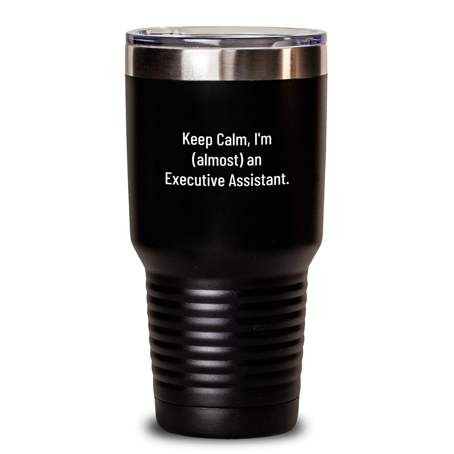 Funny Executive Assistant Gifts for Her, 'Keep Calm, I'm (almost) An Executive Assistant.' 20oz or 30oz Vacuum Insulated Tumbler from Friends and Family - Main