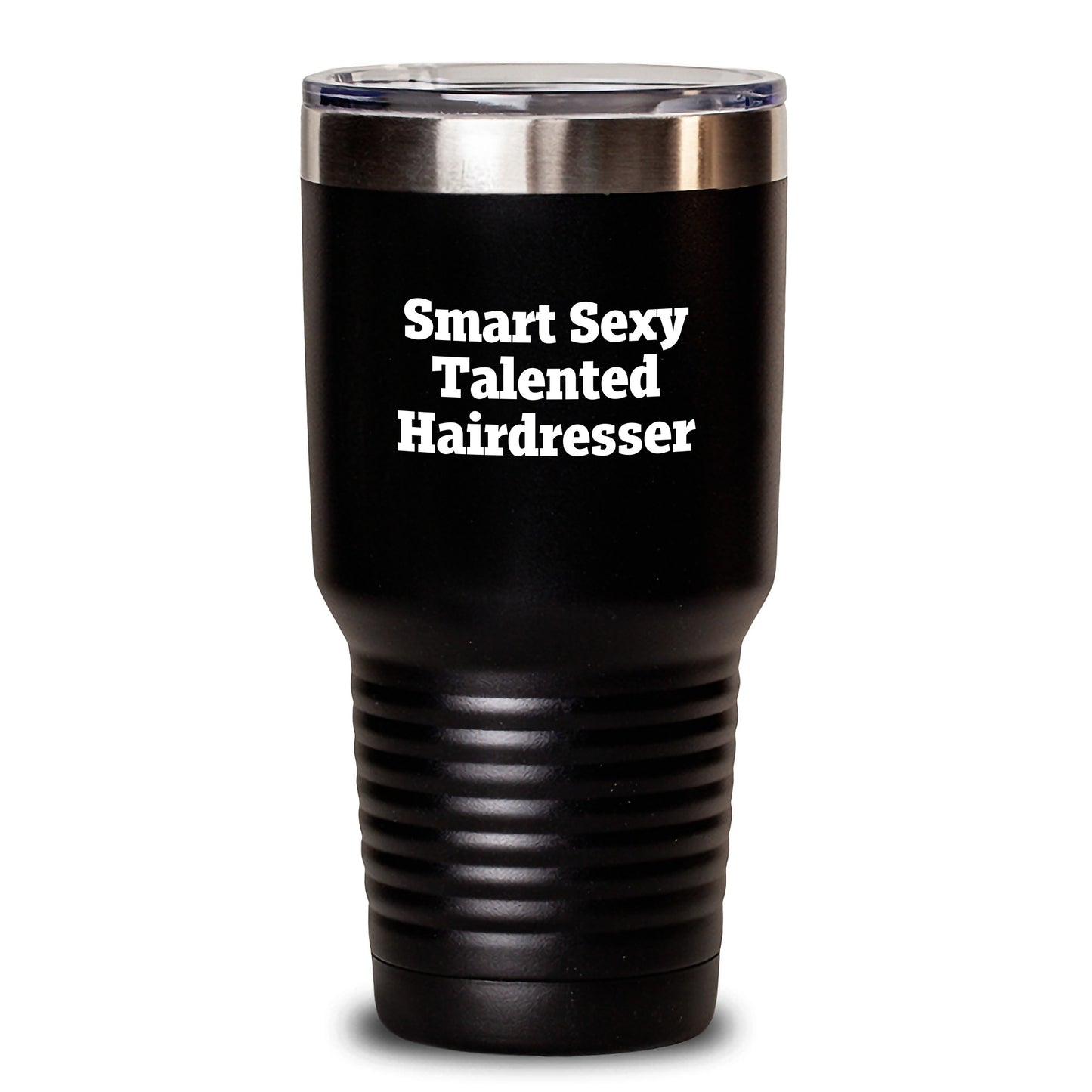 Funny Hairdresser Gifts from Friends to Hairdresser, Tumbler for Birthday, Smart Sexy Talented Hairdresser Quote, 20oz or 30oz Capacity - Main