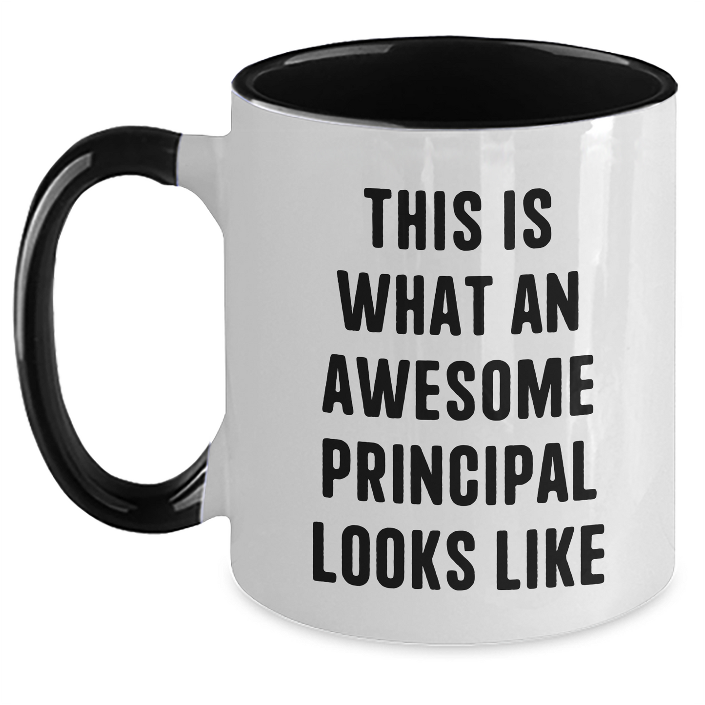 Funny Principal Gifts - This Is What An Awesome Principal Looks Like Two Tone Coffee Mug, Gifts from Men to Friends, Unique Father's Day Unique Gifts for Principal - Main
