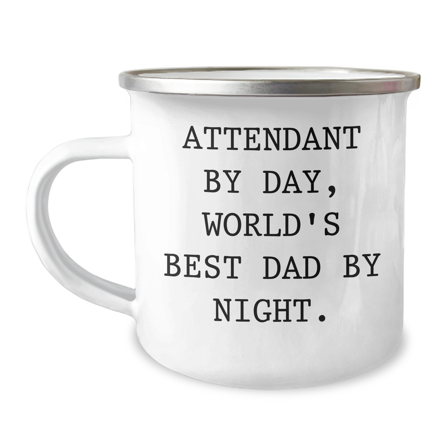 Attendant Gifts from Men, Funny Camping Mug for Attendant, World's Best Dad By Night, Unique Father's Day Unique Gifts - Image 1