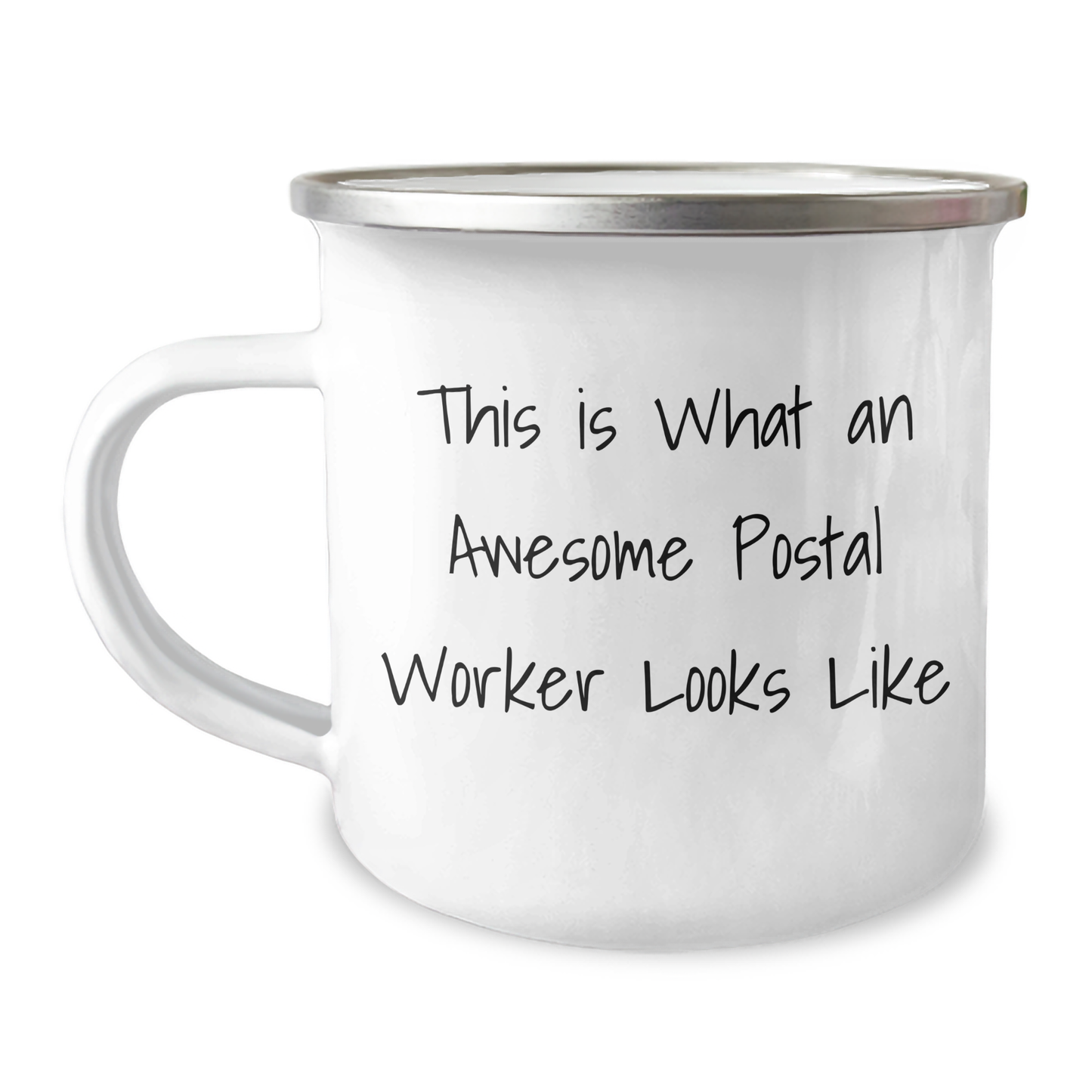 Funny Postal Worker Gifts for Men - This Is What An Awesome Postal Worker Looks Like Camping Mug, Father's Day Unique Gifts from Friends - Image 1
